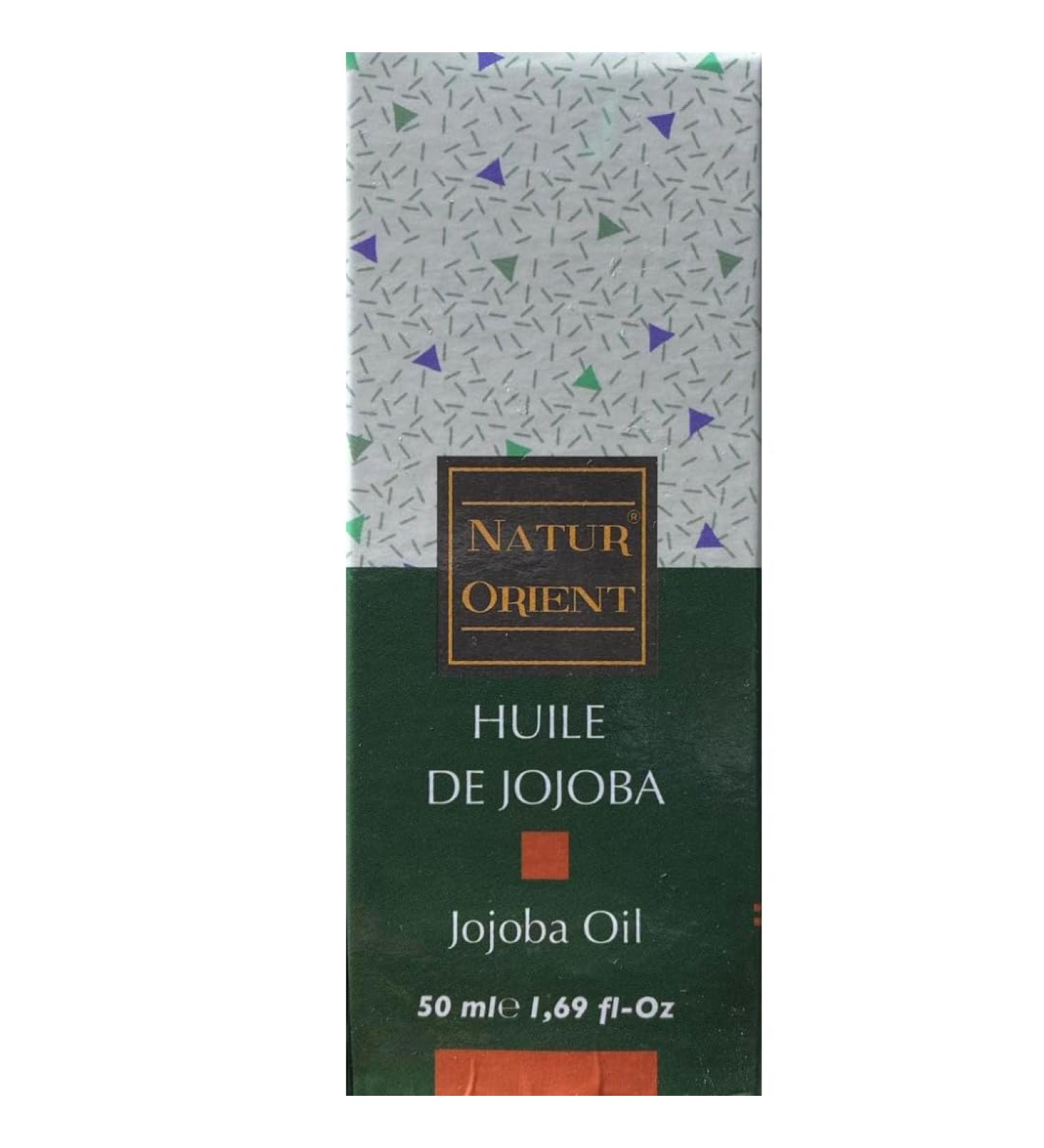 Natur Orient JOJOBA Organic Oil 50 ml - Jojoba Oil for Face and Body Hair - Acne Treatment - Protects and Repairs Damaged Skin - Face Care - Repairs Dry and Brittle Hair - Buy Online on GoSupps.com