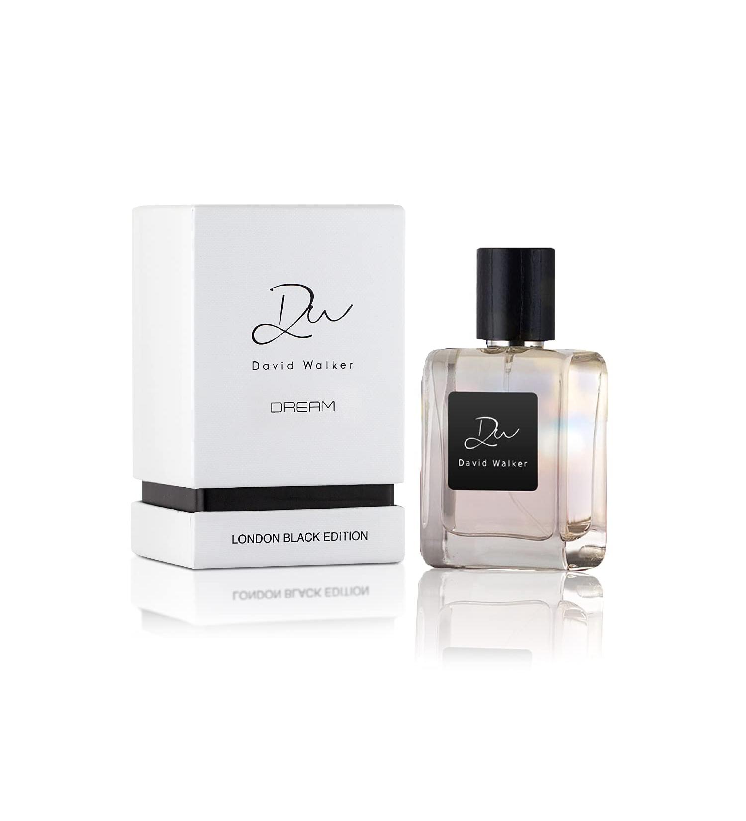 David Walker Dream Fragrance | Original Fragrance | London Black Edition | Long lasting perfumes for Women | Pear Corn Jasmine | 50ml/1.7oz (Pack of 1) - Buy Online on GoSupps.com