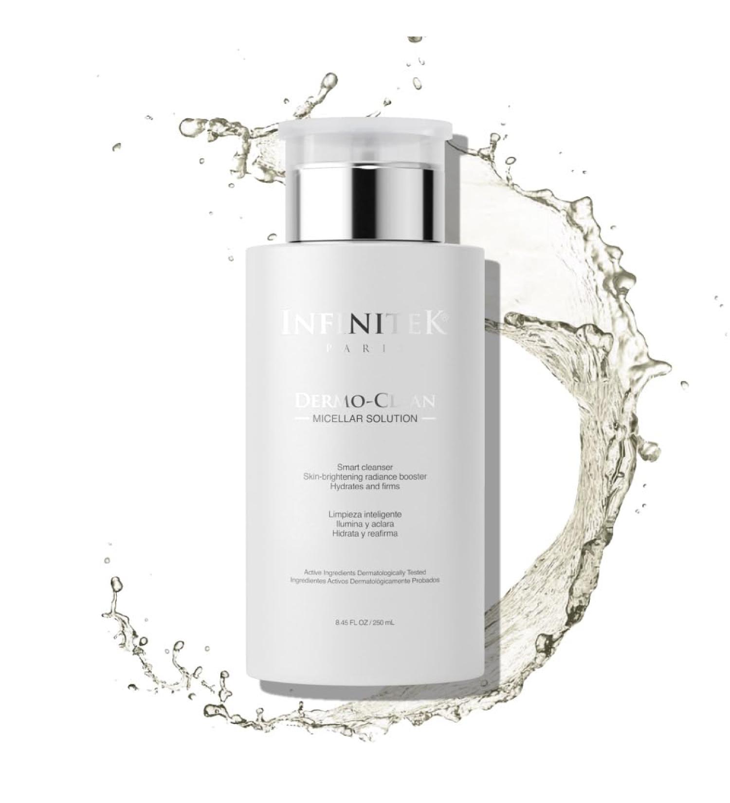 Infinitek Paris Micellar Water with Hyaluronic Acid - 8.45 Fl Oz Hydrating Cleanser & Makeup Remover for Face & Eyes - International Shipping Available - Buy Online on GoSupps.com