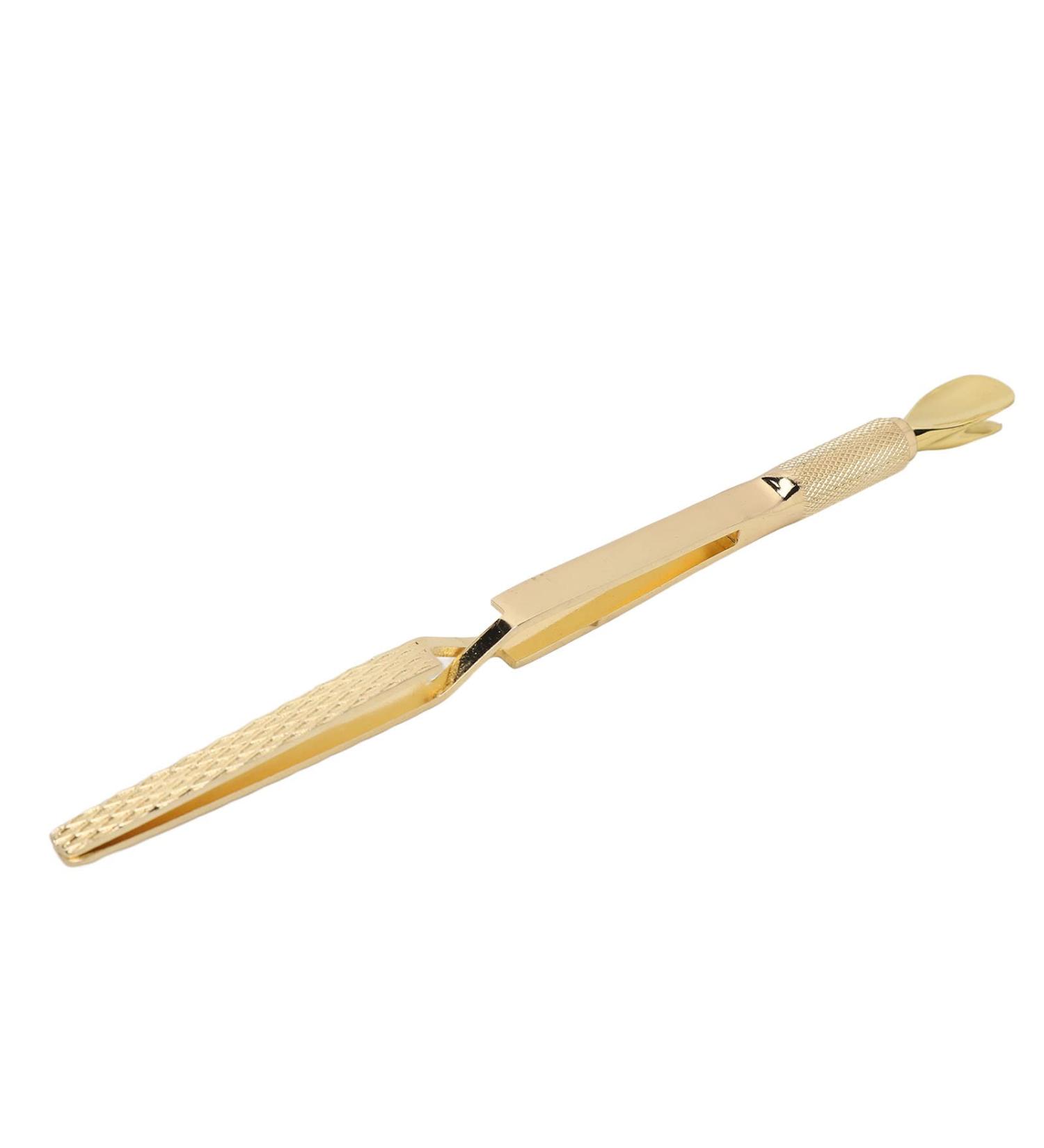 Nail Shaping Tweezers Double End Portable Nail Cuticle Pusher Stylish Look for Home (Gold) - Buy Online on GoSupps.com