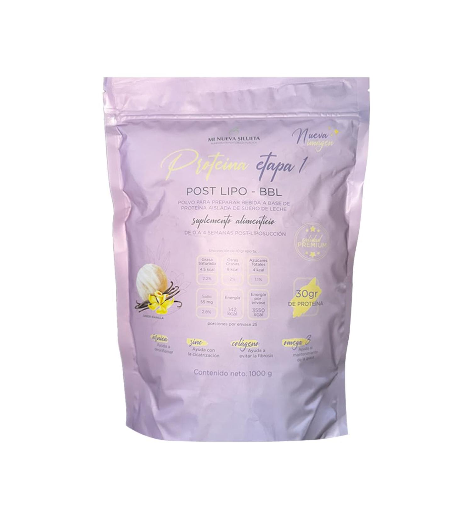 Lipotransfer Protein Stage 1 My New Silhouette is an Isolated whey Protein Powder with Collagen That Helps to Maintain transferred Fat. (VANILA) vainilla 1000 Gram