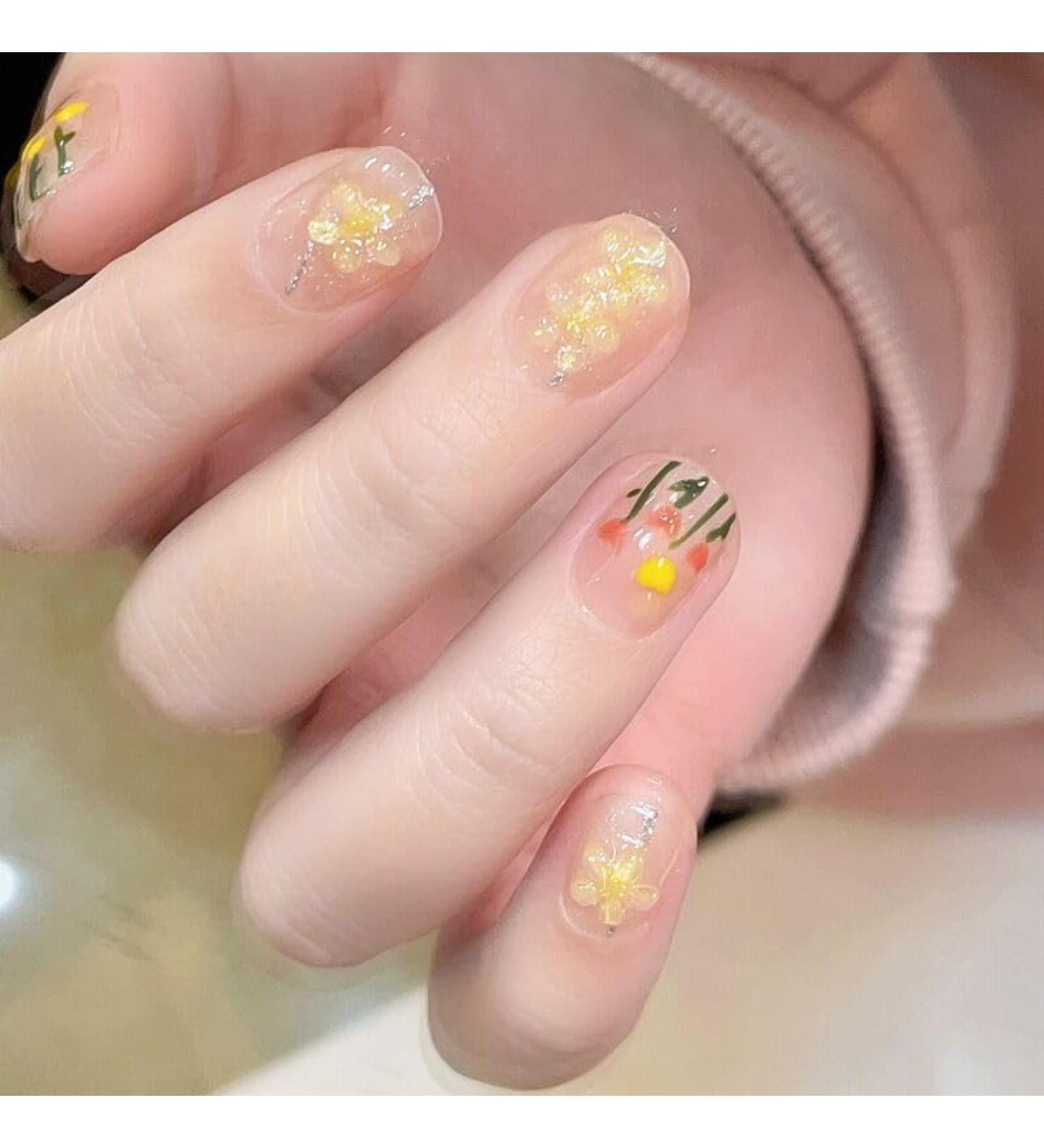 Short handmade wearing nail whitening nail beautification specialized wearable nail patches patch products fake fingernail (Size : XS) - Buy Online on GoSupps.com