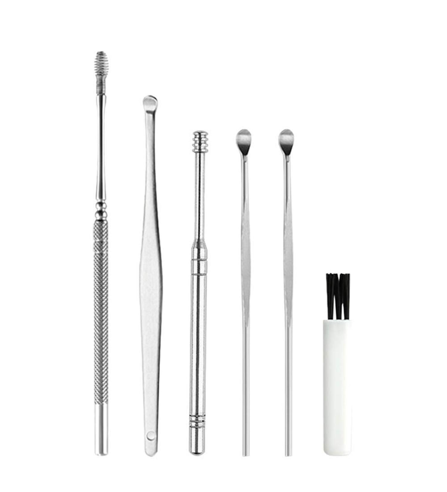 6PCS Stainless Steel Ear Wax Removal Kit - Ear Wax Remover Picks for Ear Care - Buy Online on GoSupps.com