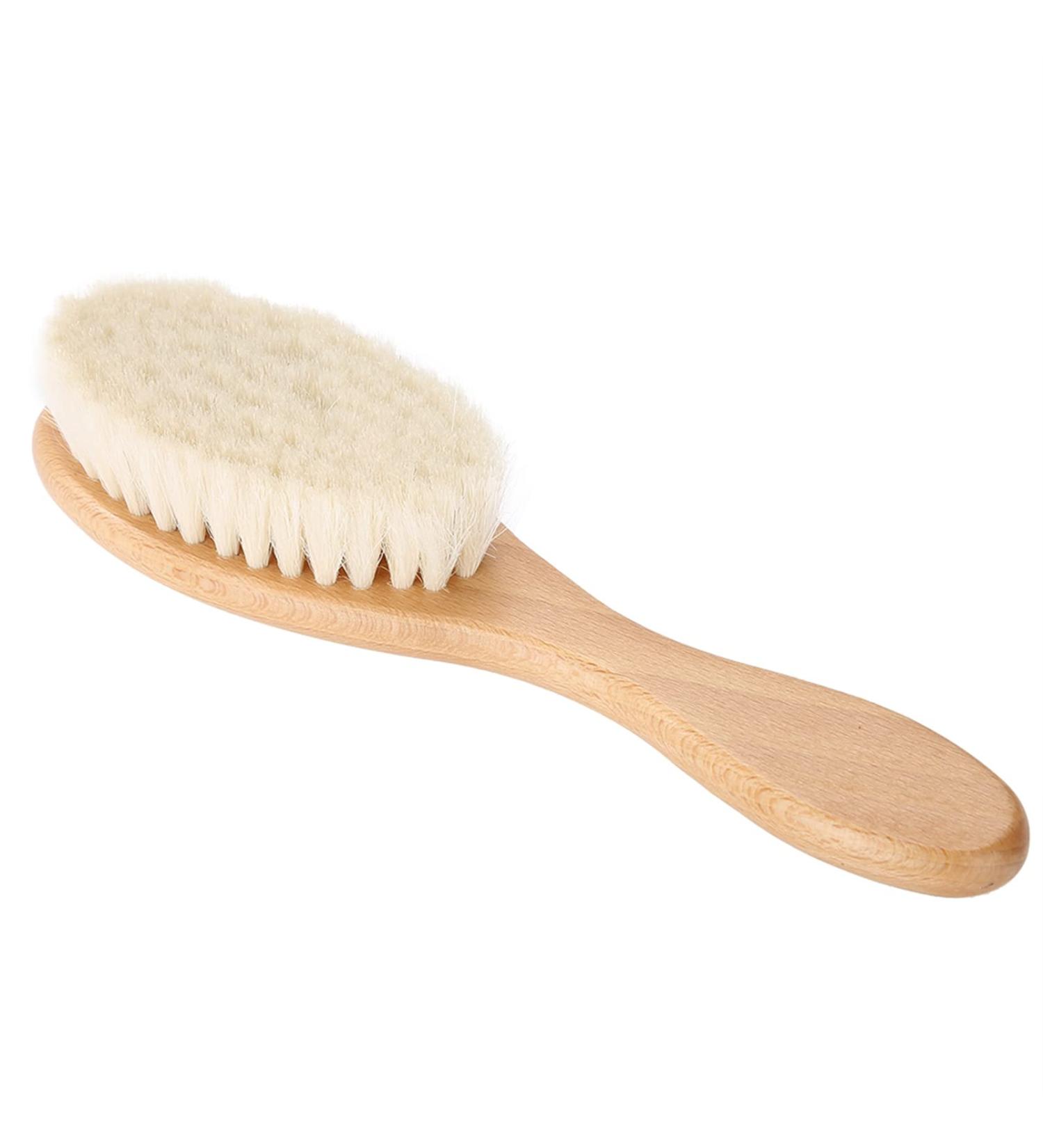 Soft Goat Hair Brush Retro Oil Head Brush with Wooden Handle Hairdressing Carving Cleaning Brush Beard Hair Cleaning Tool - Buy Online on GoSupps.com