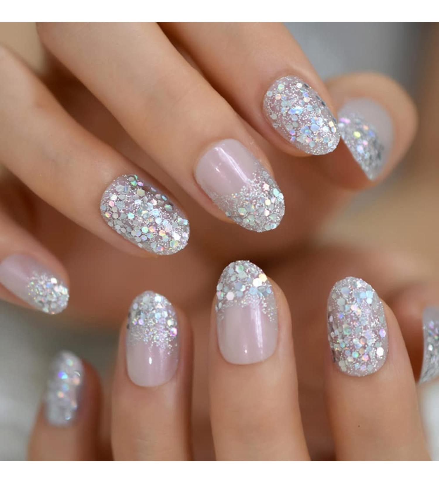 HJKOGH 24Pcs Fake Nails Khaki Nude Marble Pattern Artificial Press on False Nail Tips for Office Home Ongle Free Glue Sticker (Color : A) - Buy Online on GoSupps.com