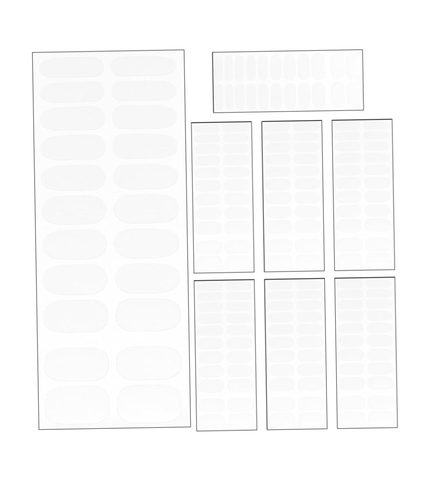 Mikinona 8 Sheets Nail Patch Nail Polish Stickers Toe Nail Wraps Nail Wrap Stickers Fingernail Stickers Gel Stickers for Nails Transparent Stickers Gel Pedicure Kit Double Sided Tape - Buy Online on GoSupps.com