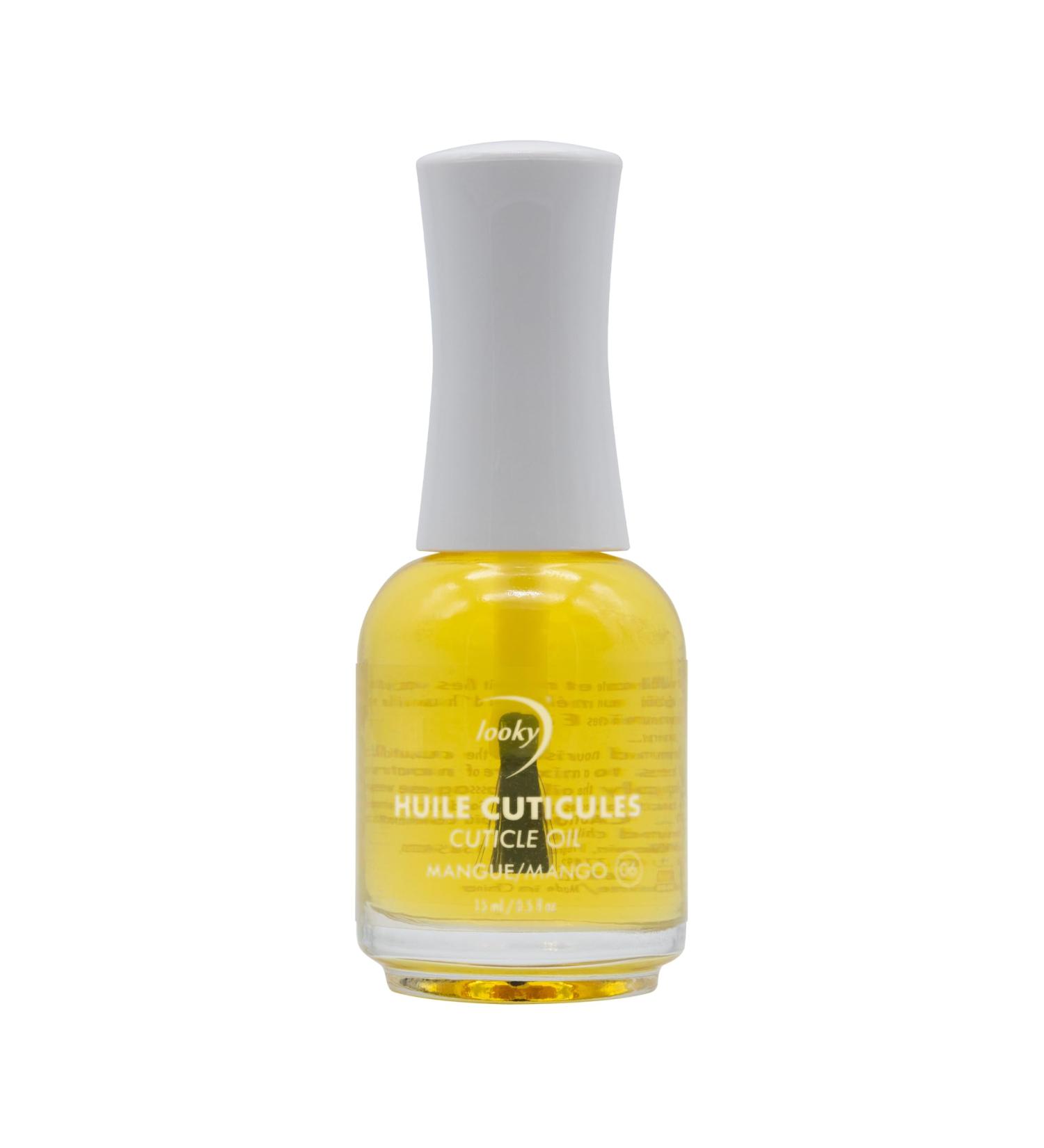 Looky Cuticle Oil - Mango Scent - Nourishing Jojoba Oil with Vitamins E & B - Moisturizes Revitalizes Nails Strengthens Cuticles - Fast-Absorbing Non-Greasy - Salon Quality Nail Health Essential - 15ml (0.5fl oz) #6 Mango