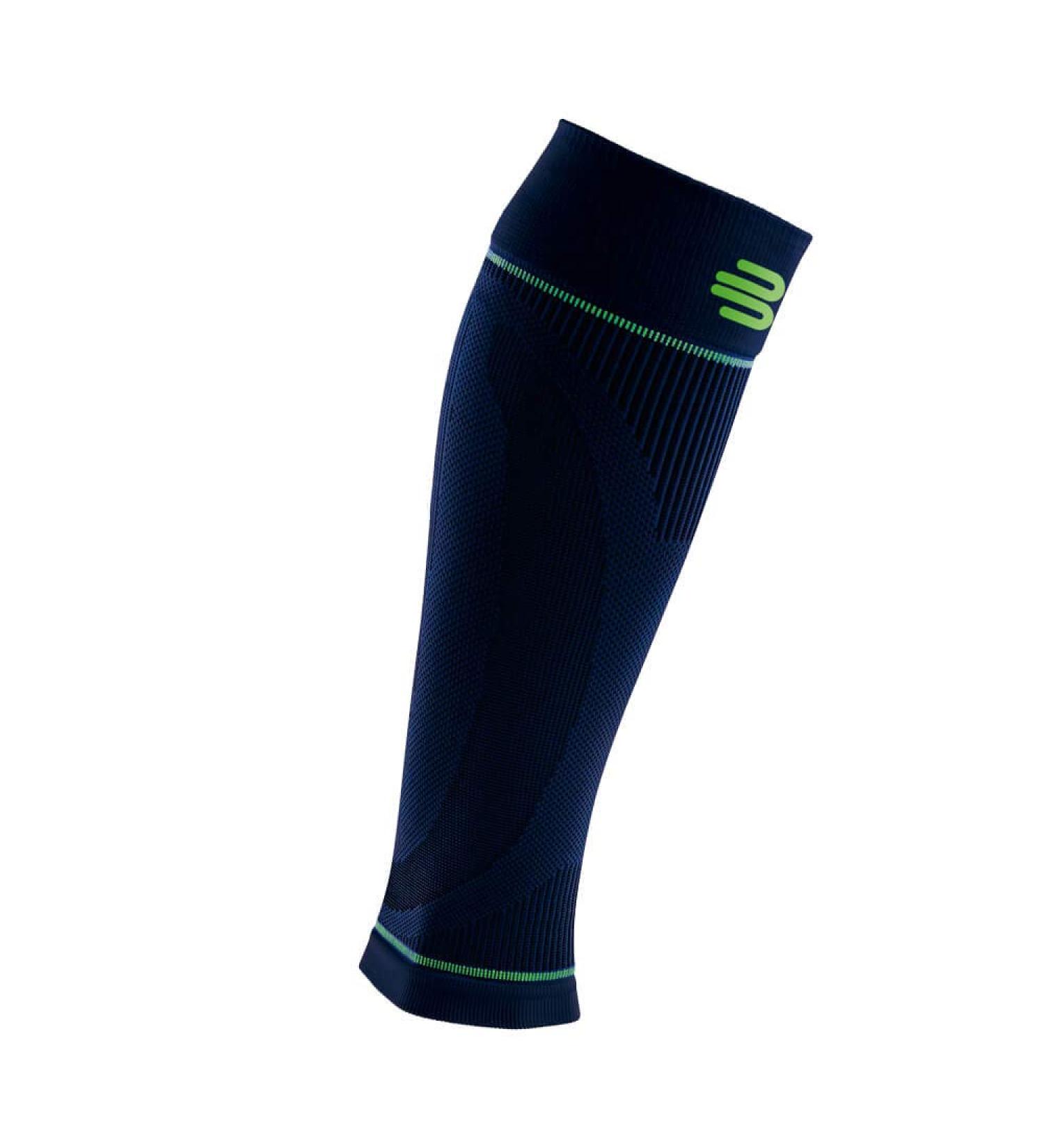 Bauerfeind Calf Support Compression Sleeves - Unisex Navy Blue Leg Warmers Lower Leg Support - L Short - International Shipping Available - Buy Online on GoSupps.com