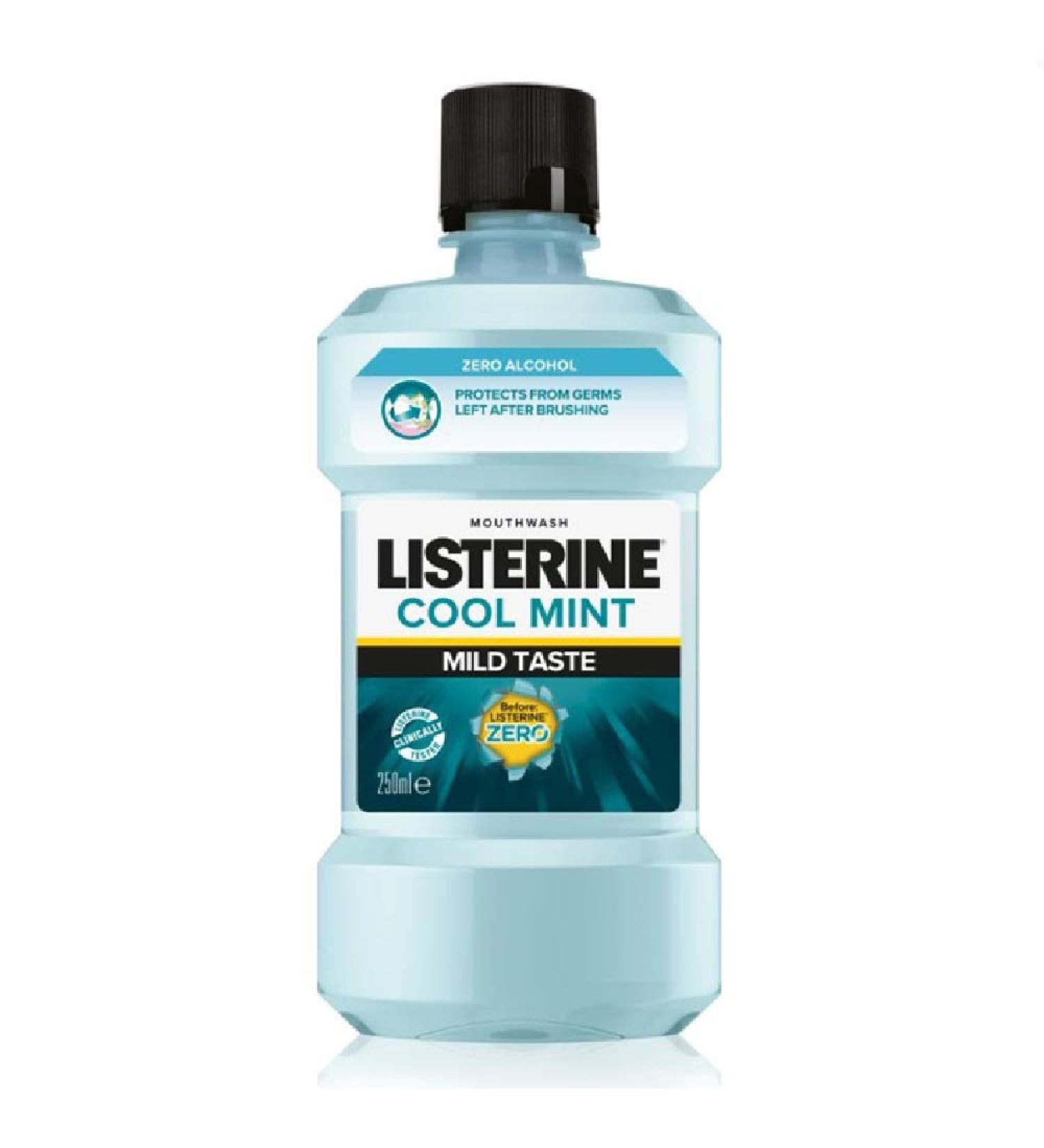 Listerine Zero Cool Mint Mouthwash 250ml Zero Cool Mint