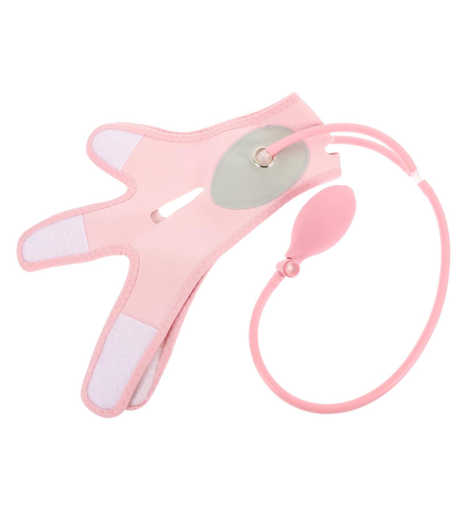 Hemoton 1pc Inflatable Face Strap Girl Strap Face Lifting Mask Girl Tool Facial Slimming Band Strap Tool Face Lifting Strap Girl Chin Lift Belt 60x28cm Pink - Buy Online on GoSupps.com