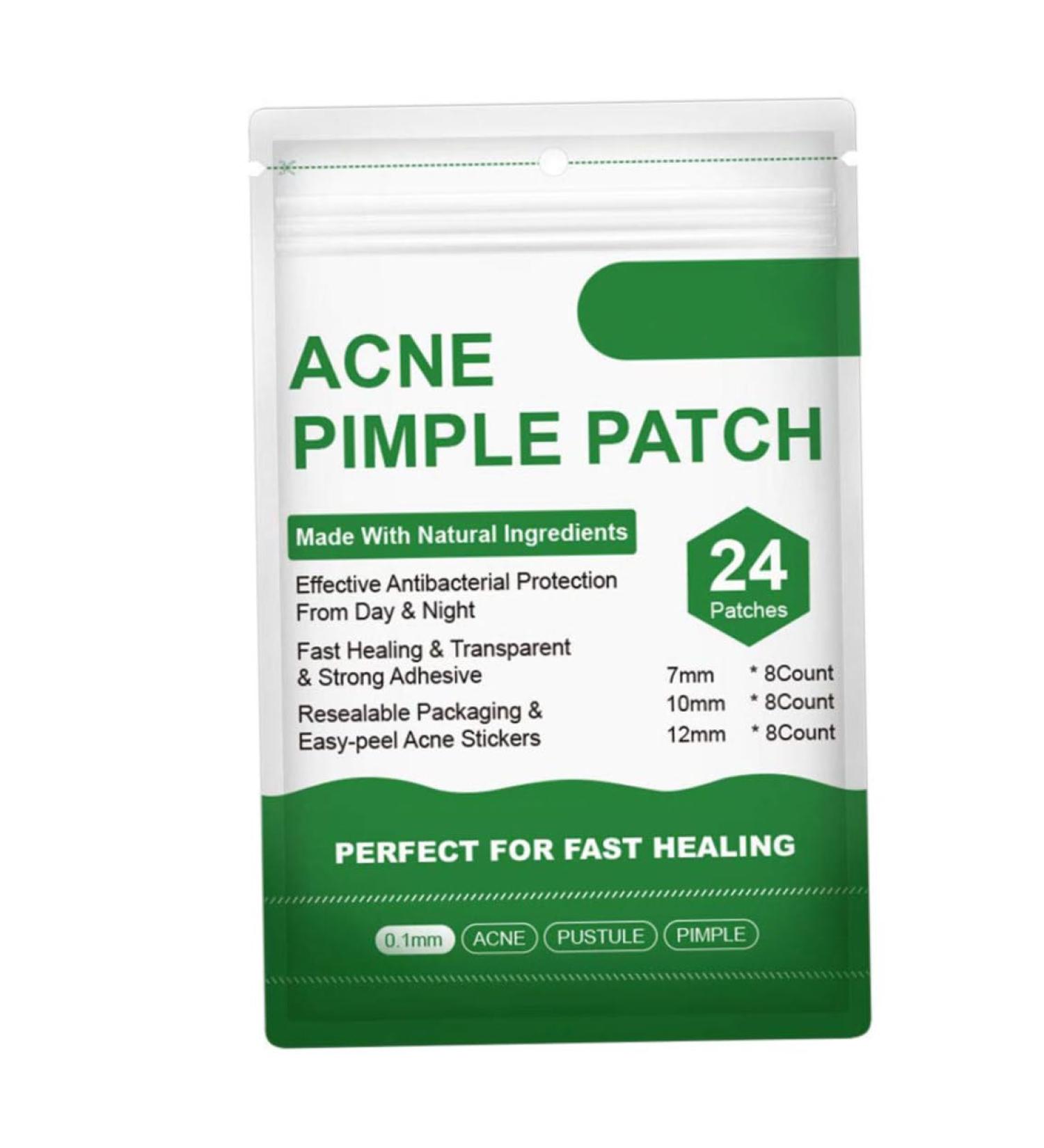 Acne Healing Patches - Invisible Skin Treatment Stickers | 24 Pack for Fast Acne Relief - Buy Online on GoSupps.com