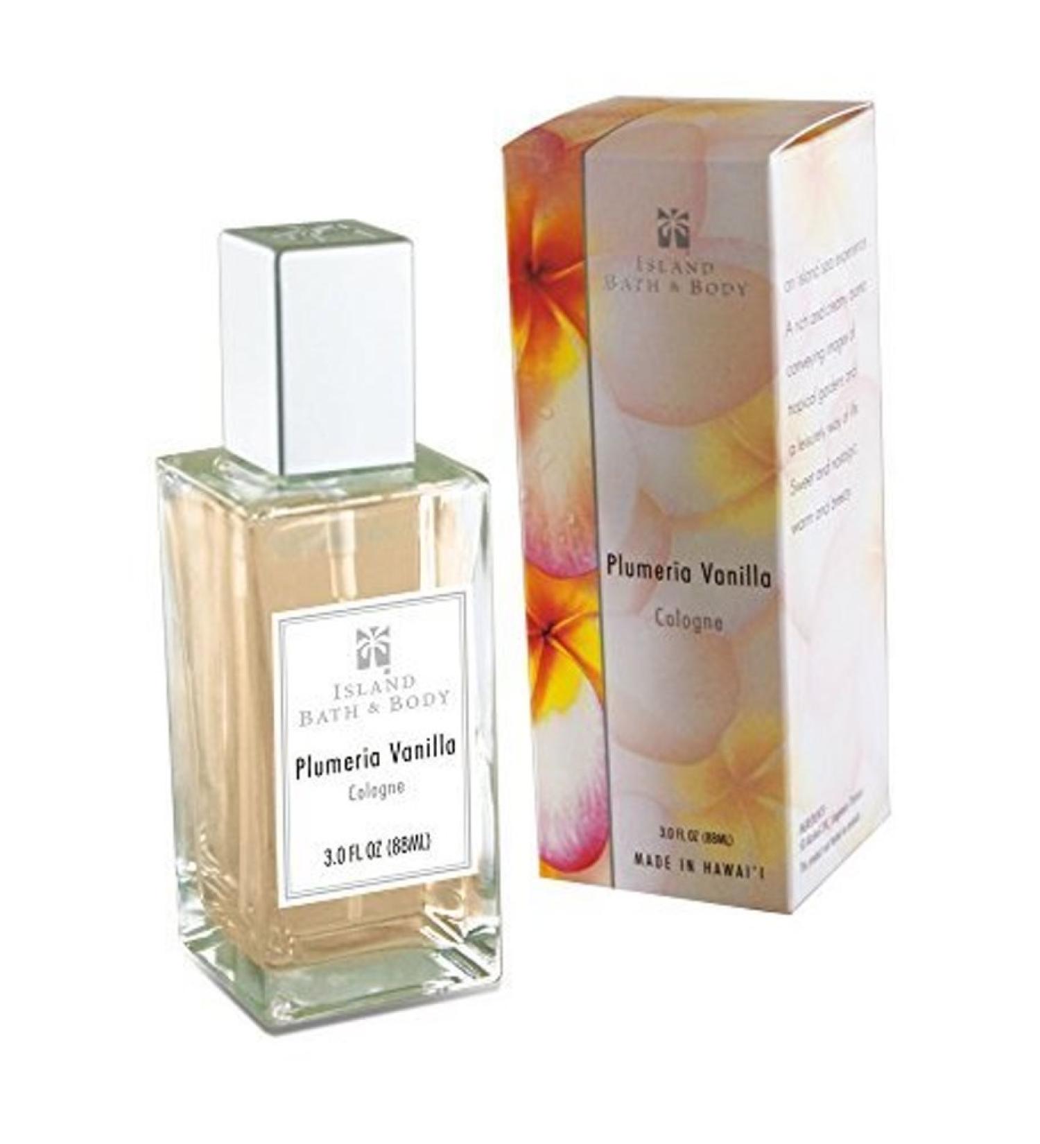 Hawaii Island Bath & Body Cologne 3 fl. oz. Plumeria Vanilla
