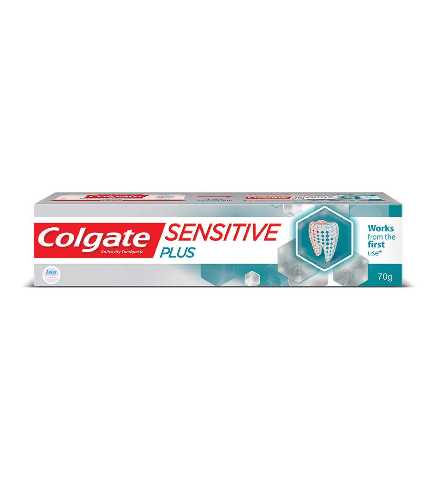 Colgate Sensitive Plus Toothpaste for Instant Relief from Sensitivity with Pro Argin Formula 70g (2.7 Ounce) - Buy Online on GoSupps.com