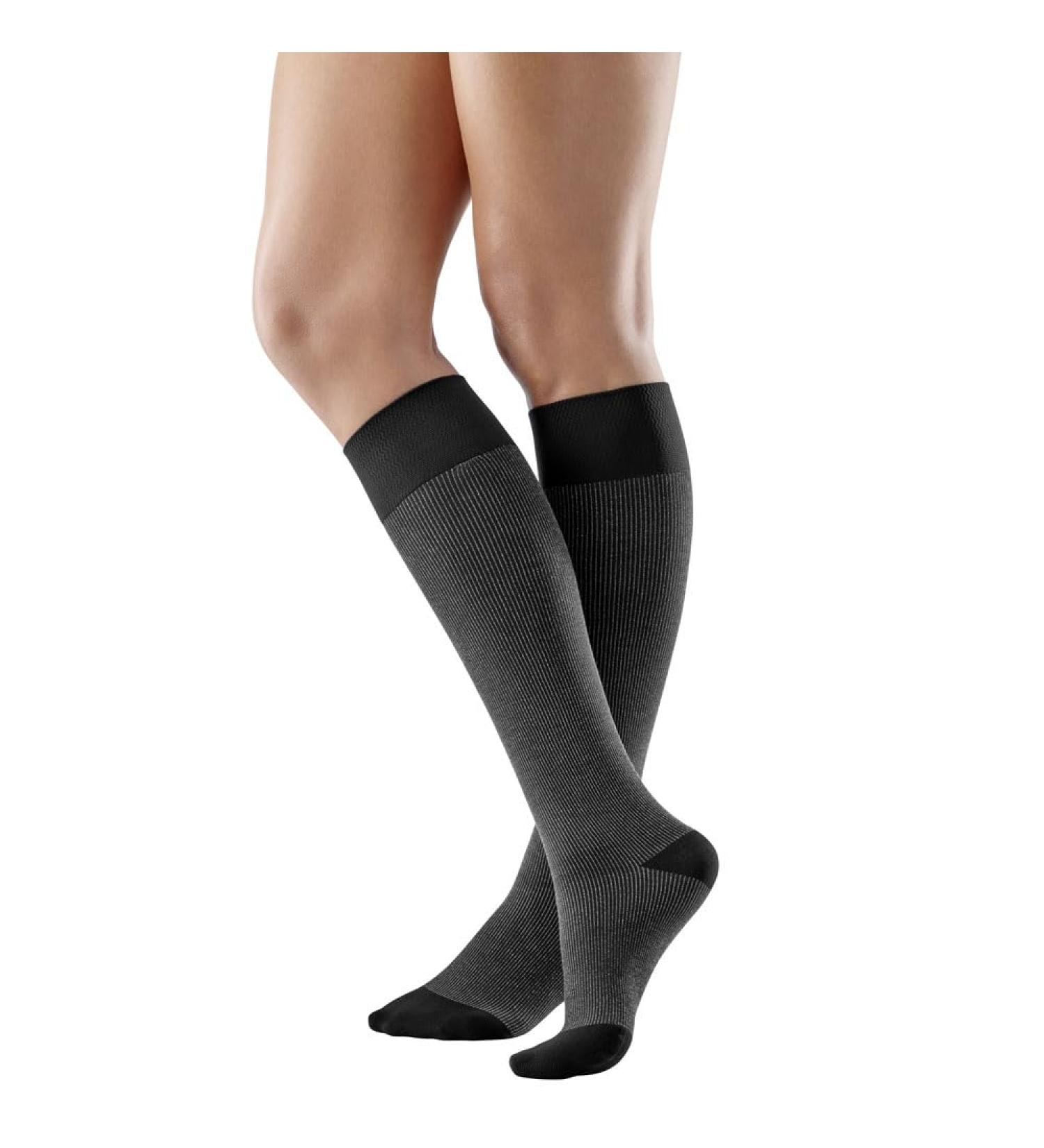 Bauerfeind VenoTrain Cocoon AD CCL2 foot long compression stockings L plus black short