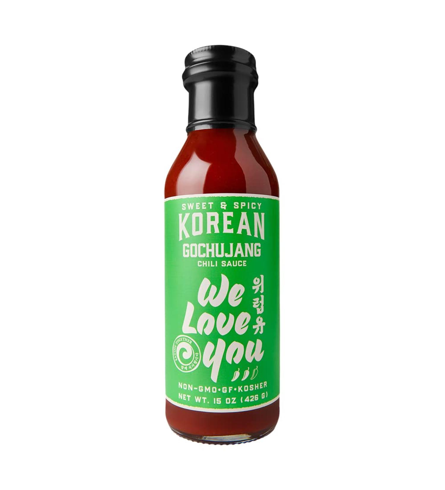 Gochujang Korean Chili Sauce 15oz - Gluten-Free, Vegan, Non-GMO, Sweet & Spicy - Buy Online on GoSupps.com