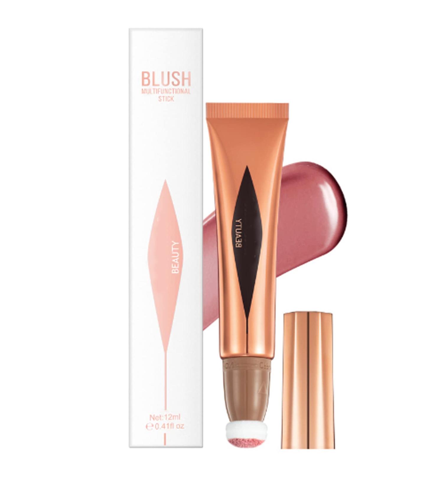 Silky & Long-Wearing Liquid Blush Stick for Mature Skin - Pink Blush & Highlighter (#02) - Buy Online on GoSupps.com