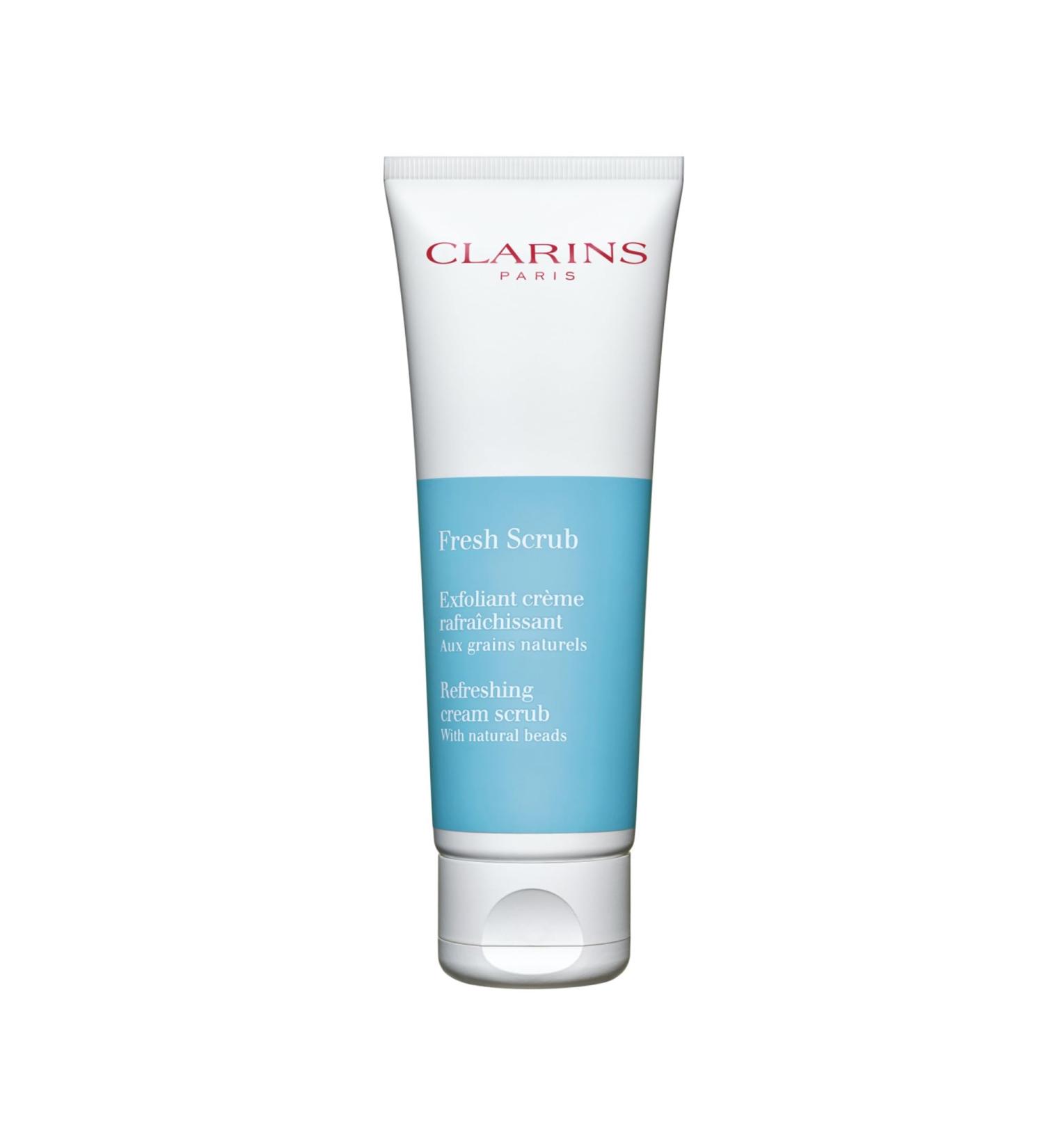 Clarins Fresh Scrub - Award-Winning Cream-Gel Face Scrub | Exfoliates & Hydrates All Skin Types | Paraben-Free SLS-Free Mineral Oil Free - Buy Online on GoSupps.com