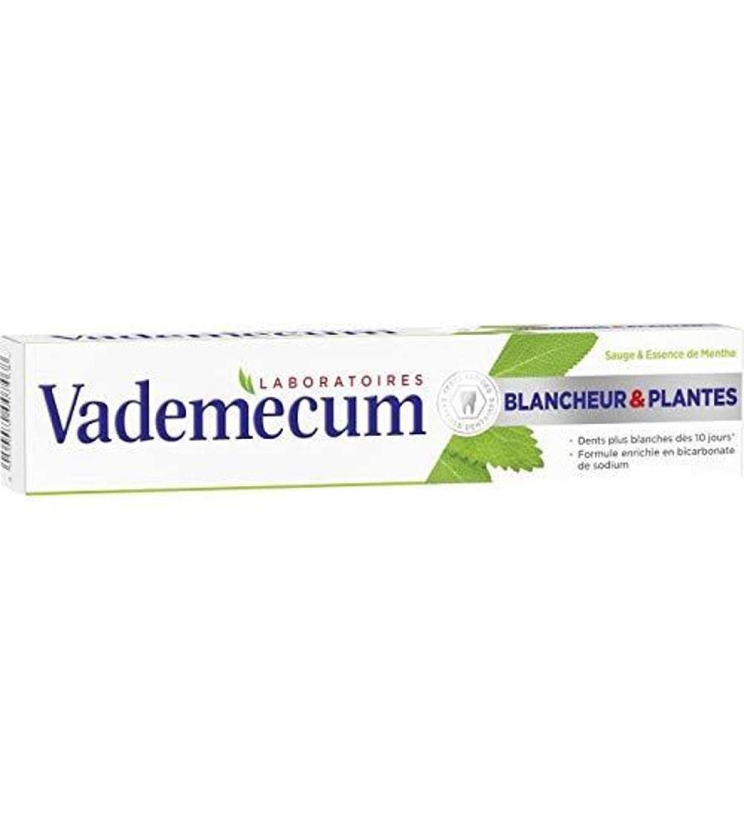 HENKEL Vademecum Tooth Whitening & Plants 75 ml - Enhance Your Smile | International Shipping Available - Buy Online on GoSupps.com