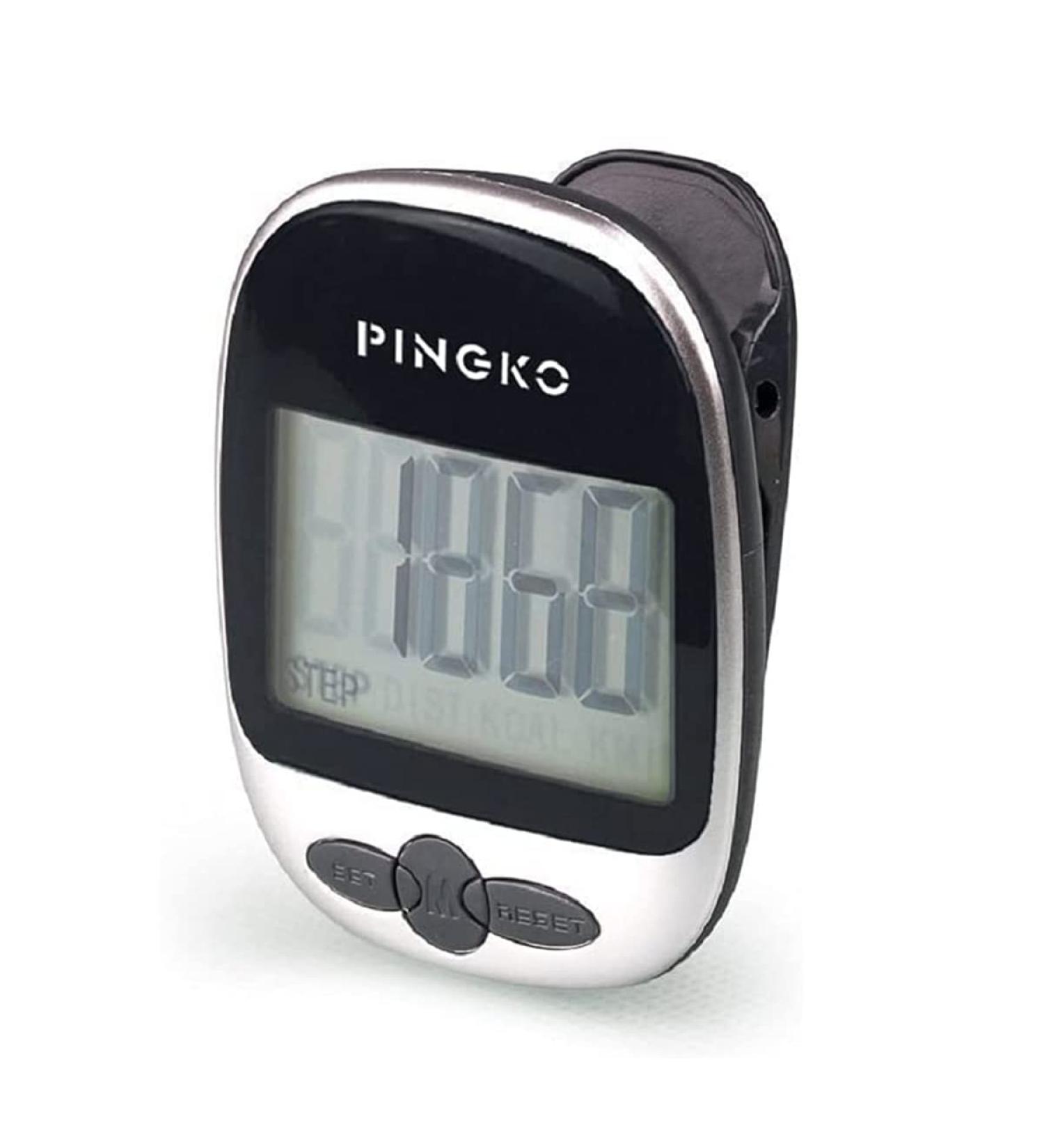 PINGKO Portable Sport Pedometer - Track Steps, Distance, Calories - Fitness Tracker (Black) - Buy Online on GoSupps.com