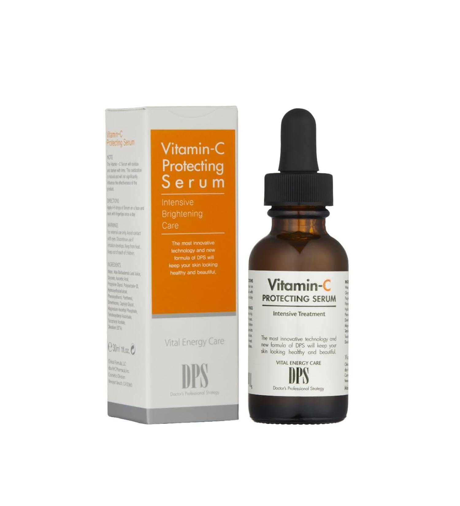 DPS Pure Advanced 25% Vitamin C Serum - High Potency Anti-Aging Face Formula with Vitamin E & Natural Antioxidants - Hydrating Skincare Made in USA - Buy Online on GoSupps.com