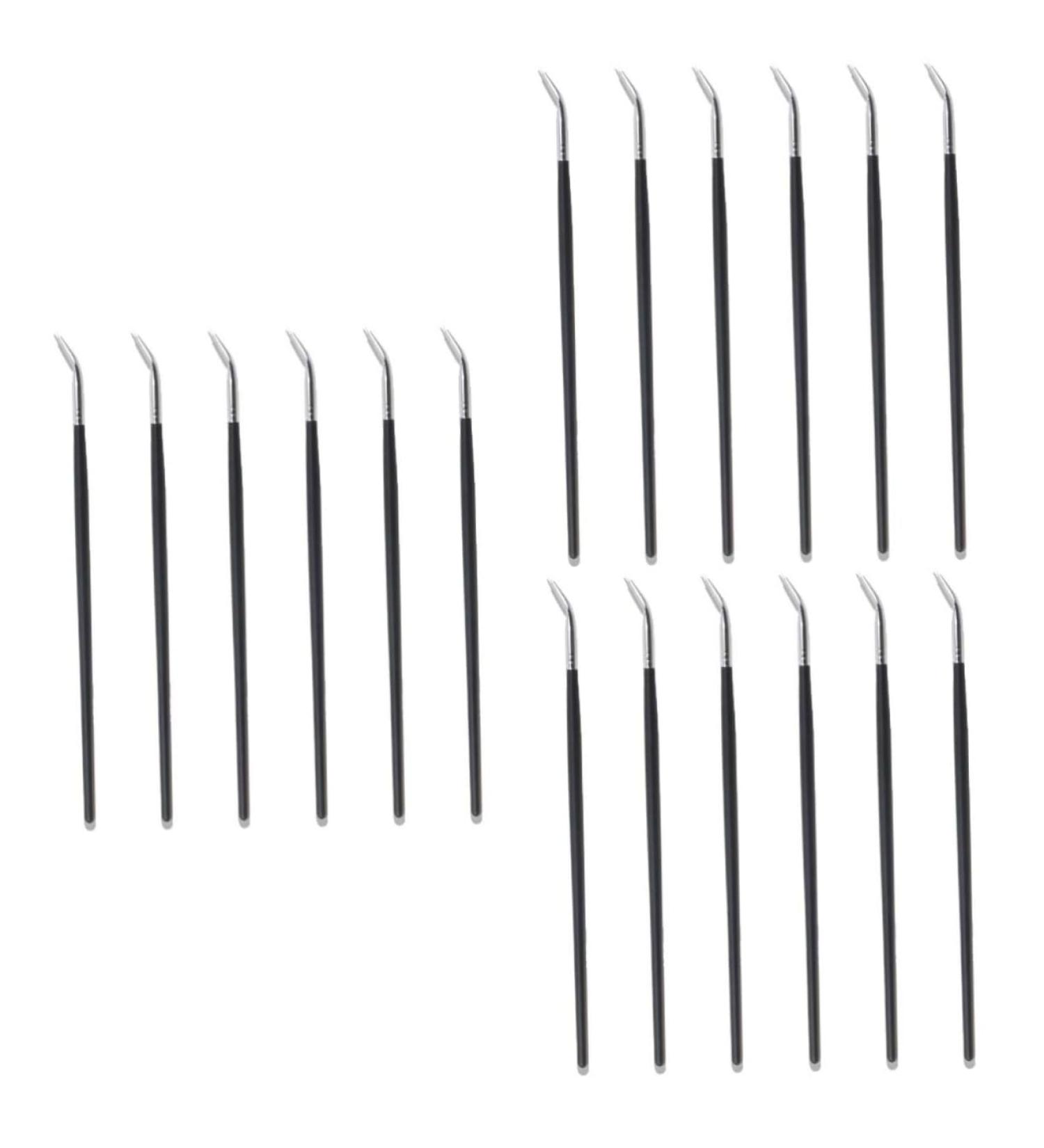 FOMIYES 18 Pcs Cosmetic Tools Eyeliner Cream Brush Bent Liner Brush Long Handle Eyeliner Brush Dropshipping 18.1X0.5cmx3pcs As Shownx3pcs - Buy Online on GoSupps.com