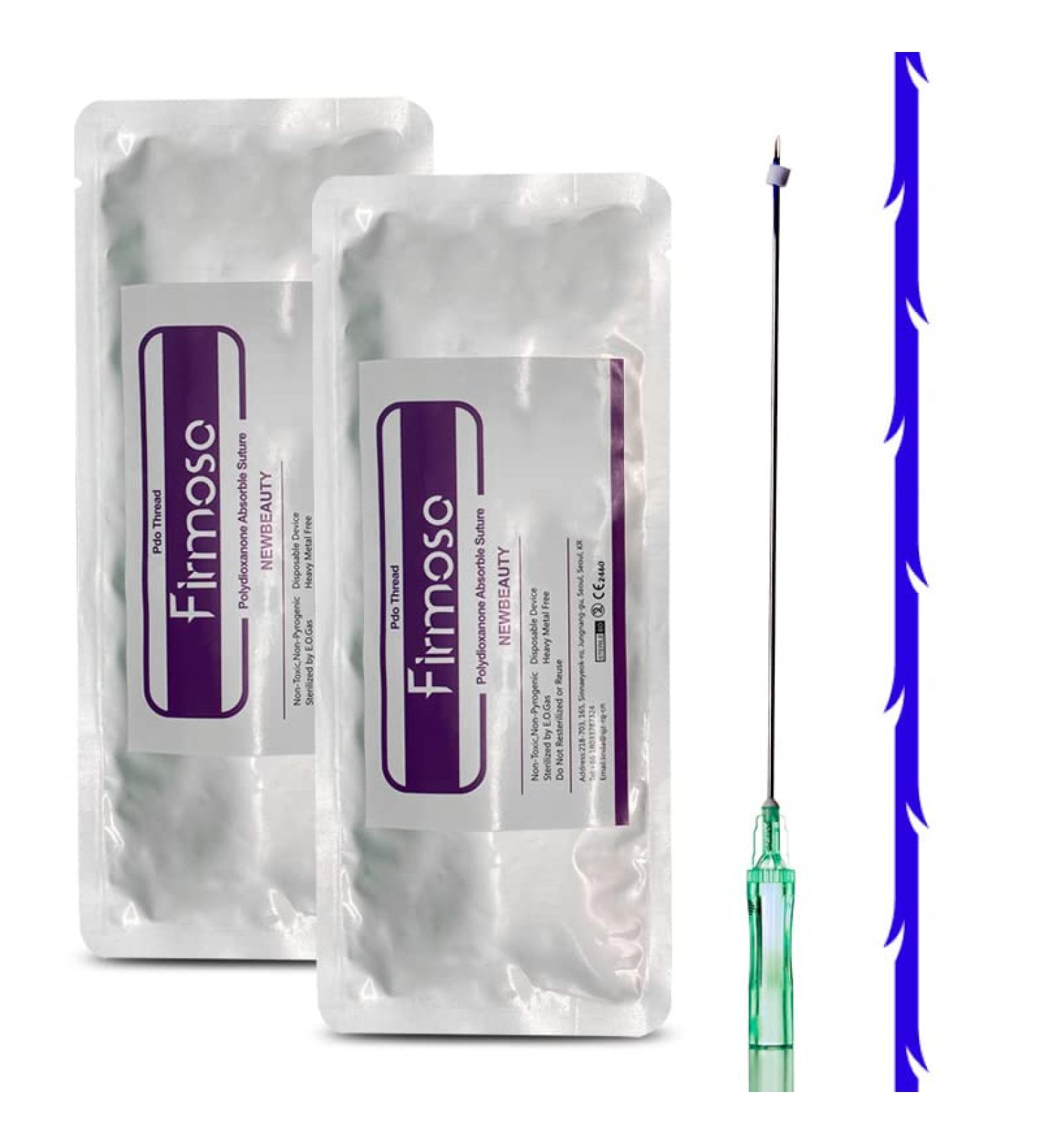 Pdo Threads Cog Face And Whole Body Nasolabial Folds Lifting Thread Barbed Cogs Sharp Type Lifts 20pcs (cog 3-1 S 21G 60MM) - Buy Online on GoSupps.com