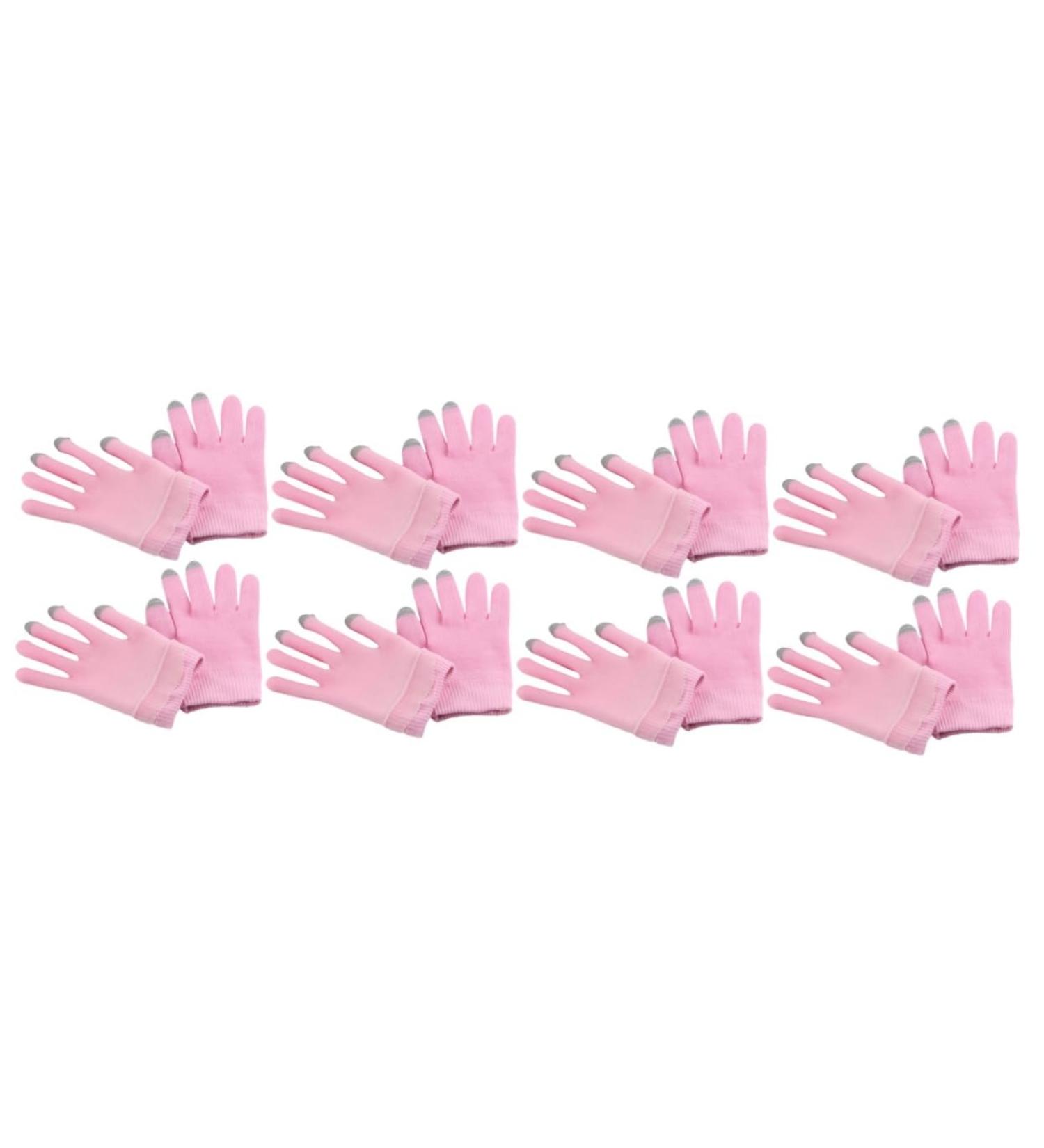 minkissy 8 Pairs Moisturizing Gloves Gels Hand Cover Essential Oil Mittens Touch Screen Gloves Gels Gloves Dry Cracked Gloves Dry Hands Touchscreen Gloves Polyester Cosmetic Miss Pink Spa - Buy Online on GoSupps.com