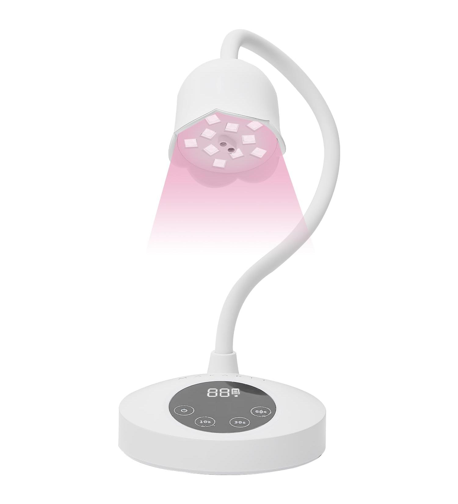 Makartt UV Nail Lamp Rechargeable Led Gel Nail Lamps Cordless 10W Nail Dryer UV Lamps for Gel Nails Gel Nail Polish Dryer with Automatic Sensor 4 Timers Setting Fast Nail Curing Lamps White - Buy Online on GoSupps.com