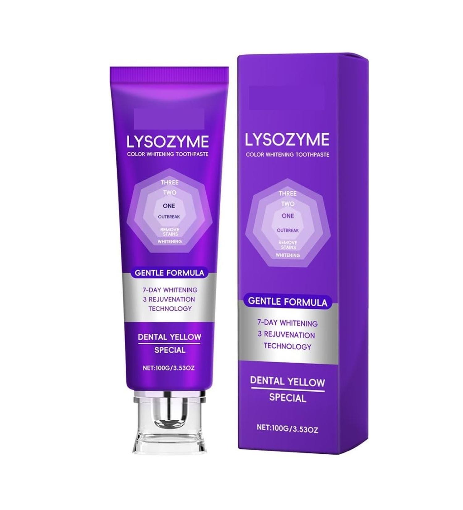 Purple Toothpaste Brightens Teeth Reduces Visible Stains Enhances Clean and Translucent Feel Freshens Breath and Maintains Healthy Gums and Enamel(4pcs) - Buy Online on GoSupps.com