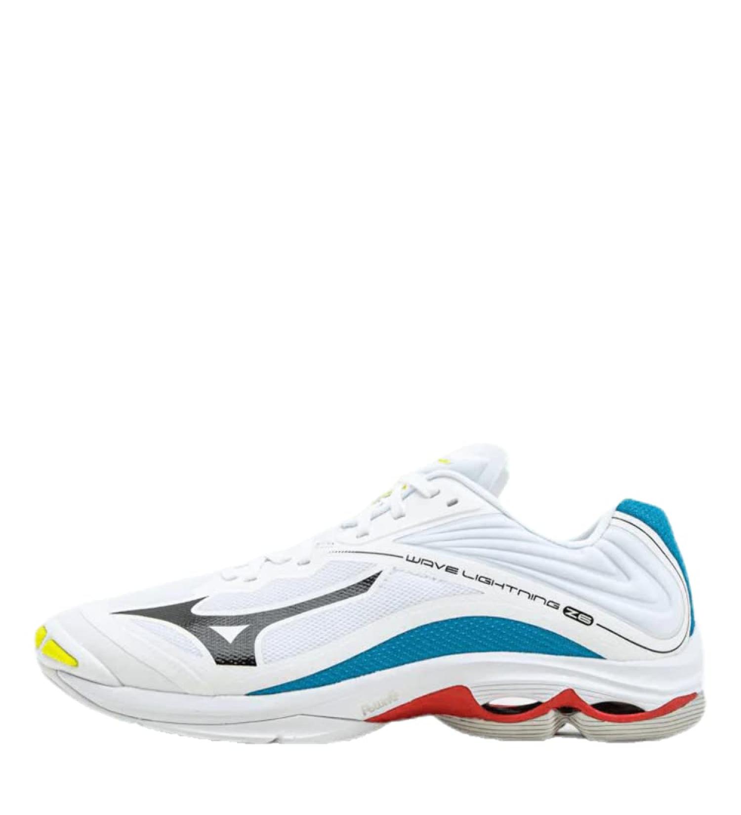 Mizuno Women's Wave Lightning Z6 Volleyball Shoe - 46.5 EU | White Black Diva Blue | Best International Shipping - Buy Online on GoSupps.com