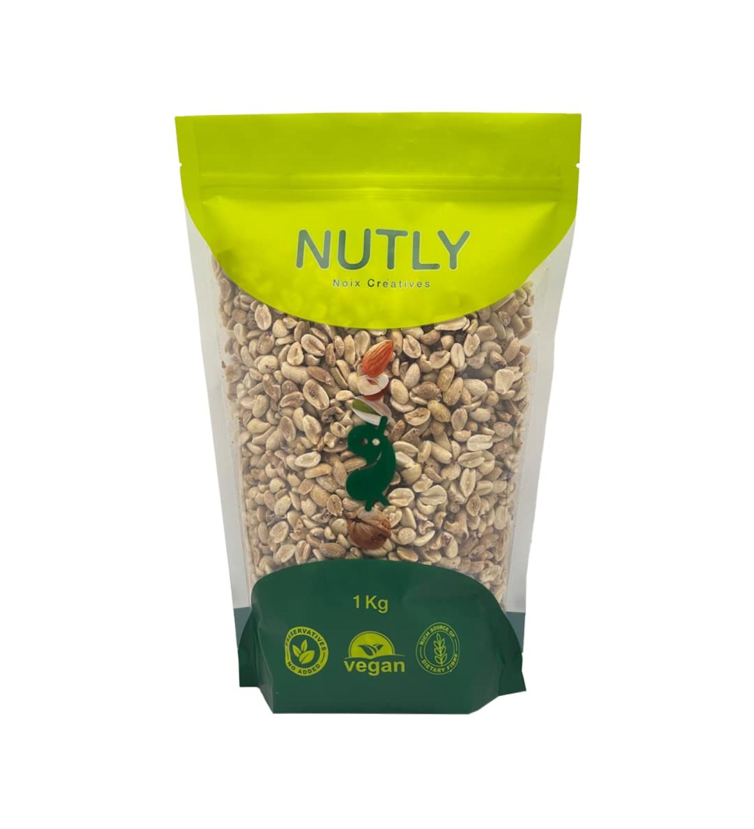 Blanched Peanuts kernel NUTLY (1) 1.0 Kilograms - Buy Online on GoSupps.com
