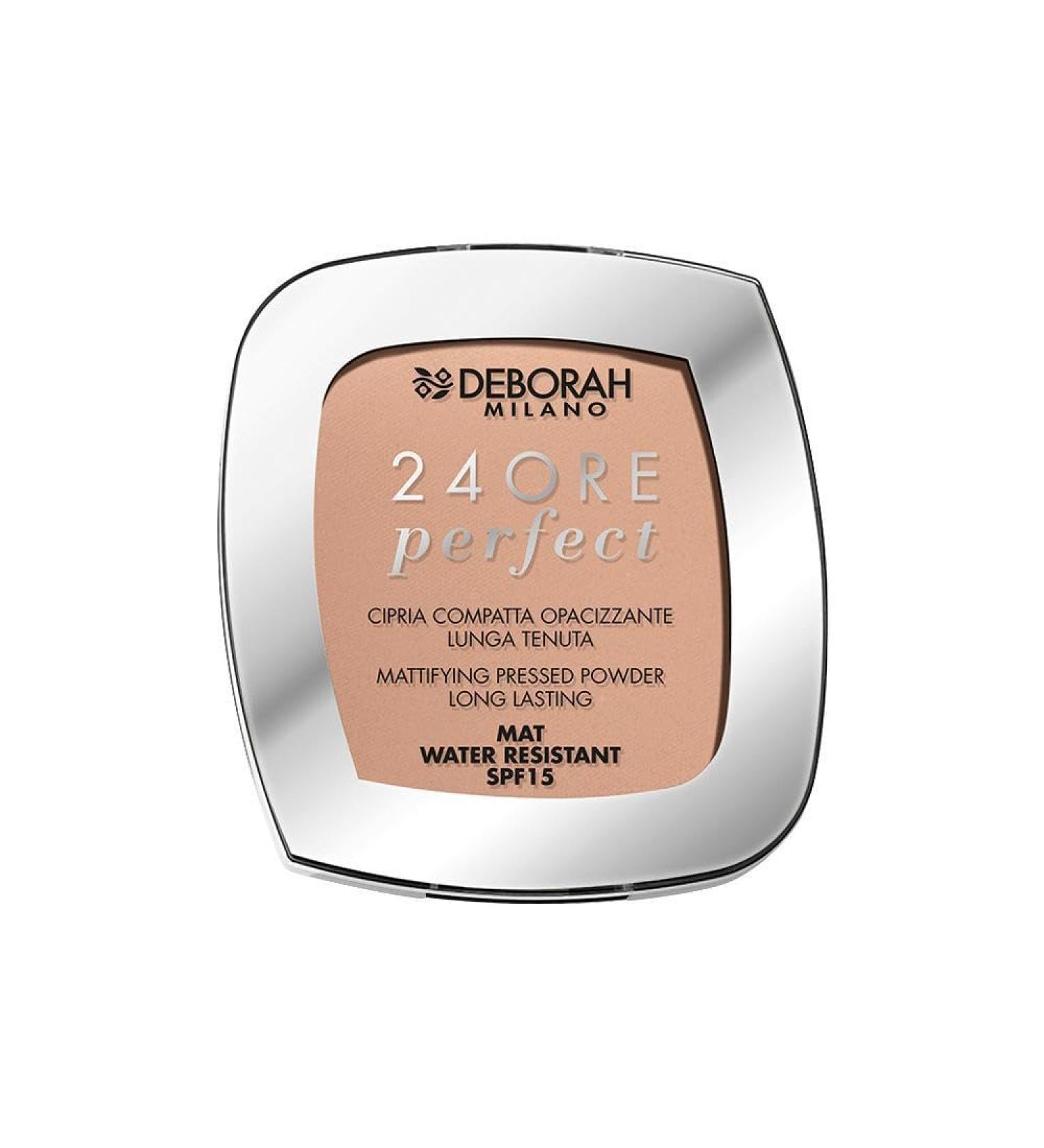 Deborah Group Srl Deborah Milano Compact powder 24 hours Perfect SPF 15 N4 beige ultrafine texture mattifying soothing and regenerating for sensitive skin 9 g