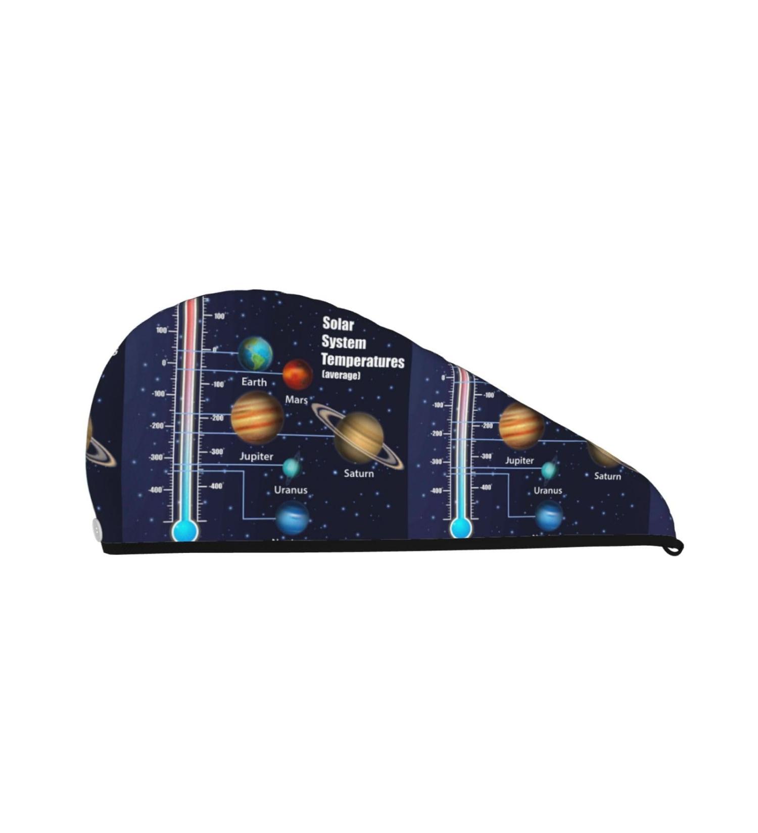 Super Absorbent Microfiber Hair Towel - Coral Velvet Quick Dry Wrap for Long Curly & Thick Hair | Solar System Temperatures Diagram Design - Buy Online on GoSupps.com