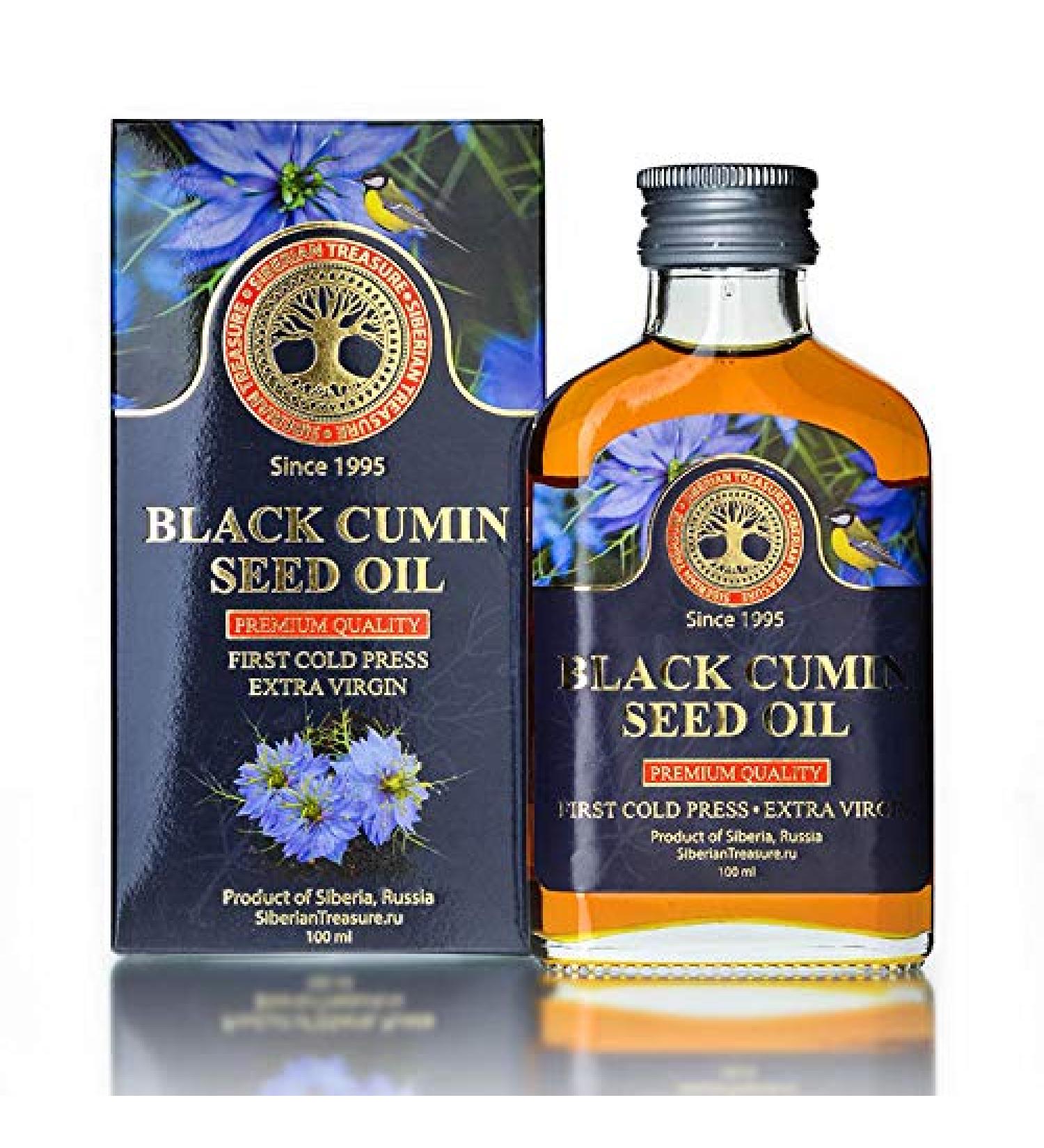 Siberian Black Cumin Seed Oil 100 Ml, Premium Quality, Extra Virgin, First Cold Press  3.4 Fl Oz