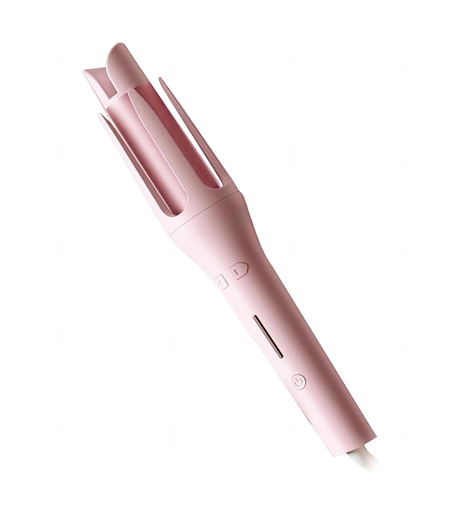 Curling Wand 1 Inch Automatic Rotating Curling Auto Shut Off with 4 Temps Hair Curler Pink - Buy Online on GoSupps.com