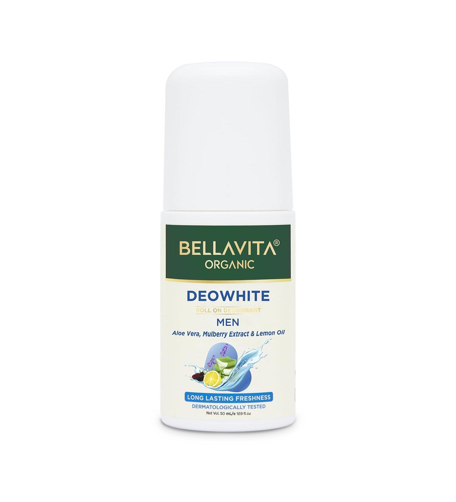 Ethnic Choice Organic Deo White Deodorant for Men Long Lasting Freshness 50ml Natural Roll On Underarms Skin Whitening and Lightening for Dark Underarms - Buy Online on GoSupps.com