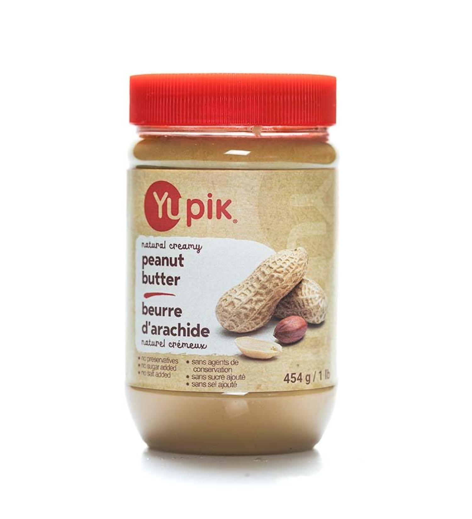 Yupik Natural Creamy Peanut Butter 454 g Kosher Gluten-Free GMO-Free Unsweetened Nut Butter Only Peanuts No Added Sugar No Additives Smooth Spread Ideal for Snacks & Recipes - Buy Online on GoSupps.com