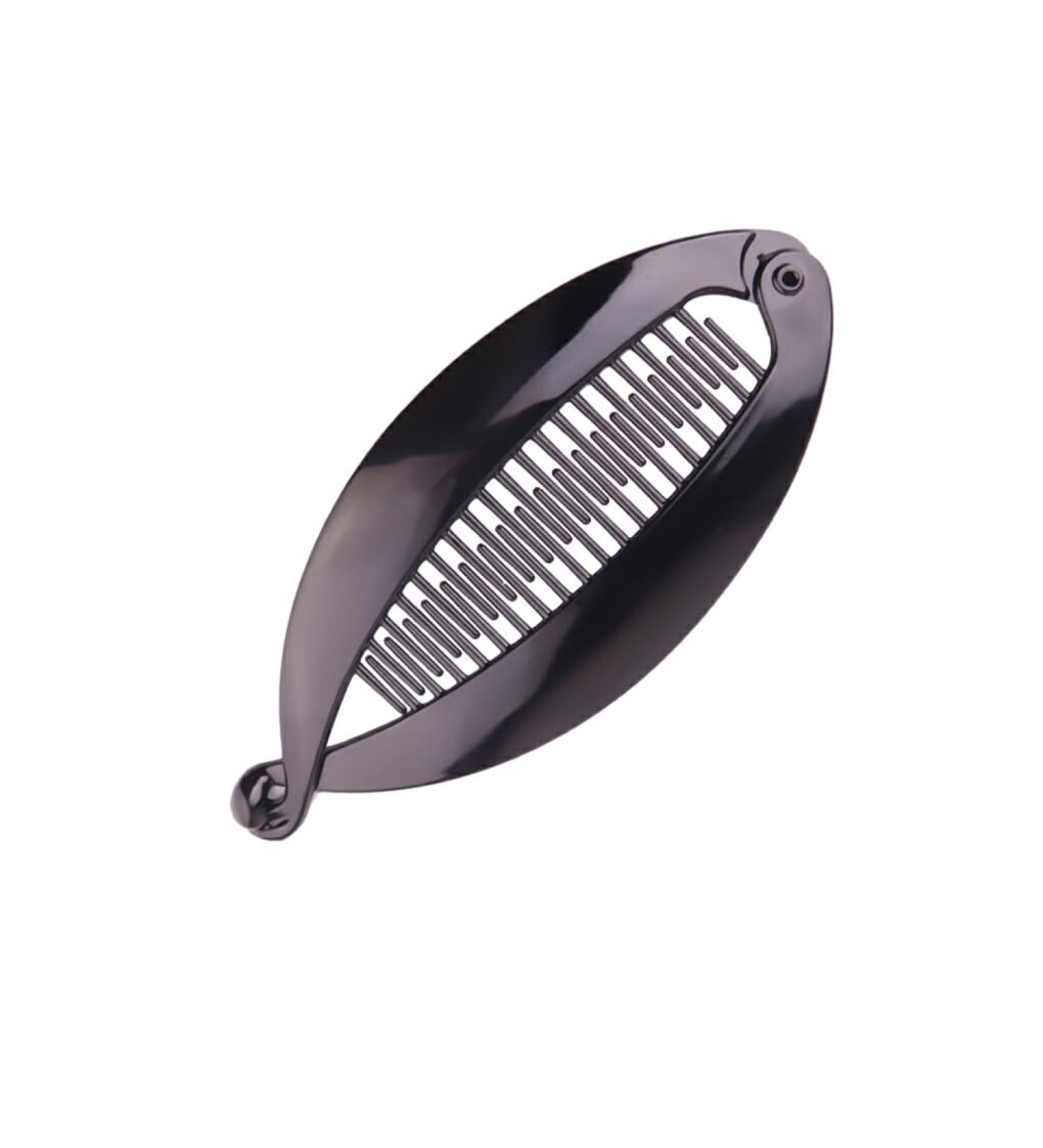 vreplrse Ponytail Clip - Stylish And Versatile Hair Accessory With Wide Range Of Specifications Lacquered Fish Clip Vertical Clip Bright black large size-14cm - Buy Online on GoSupps.com