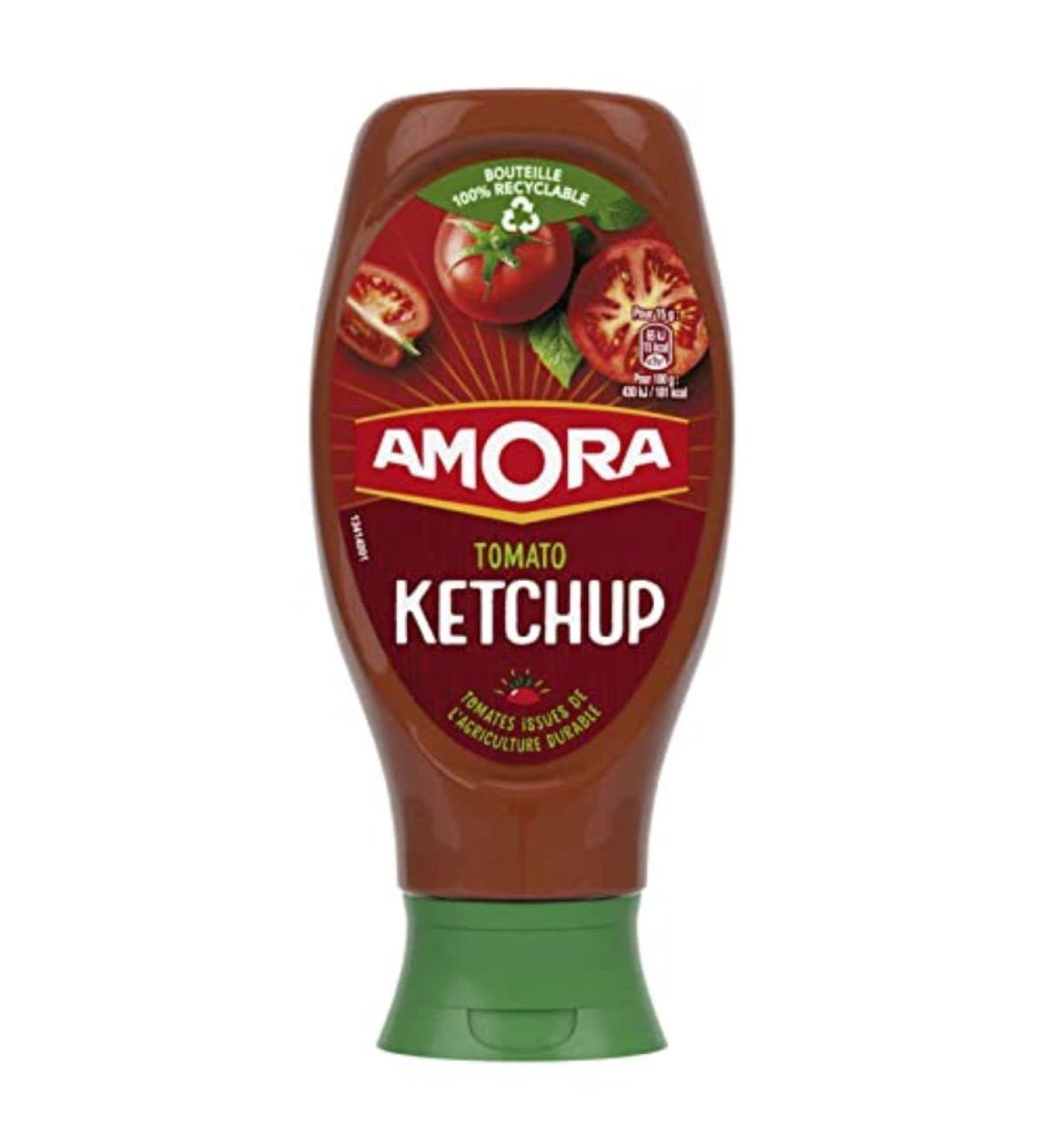 Amora Ketchup Nature - The bottle of 550 g