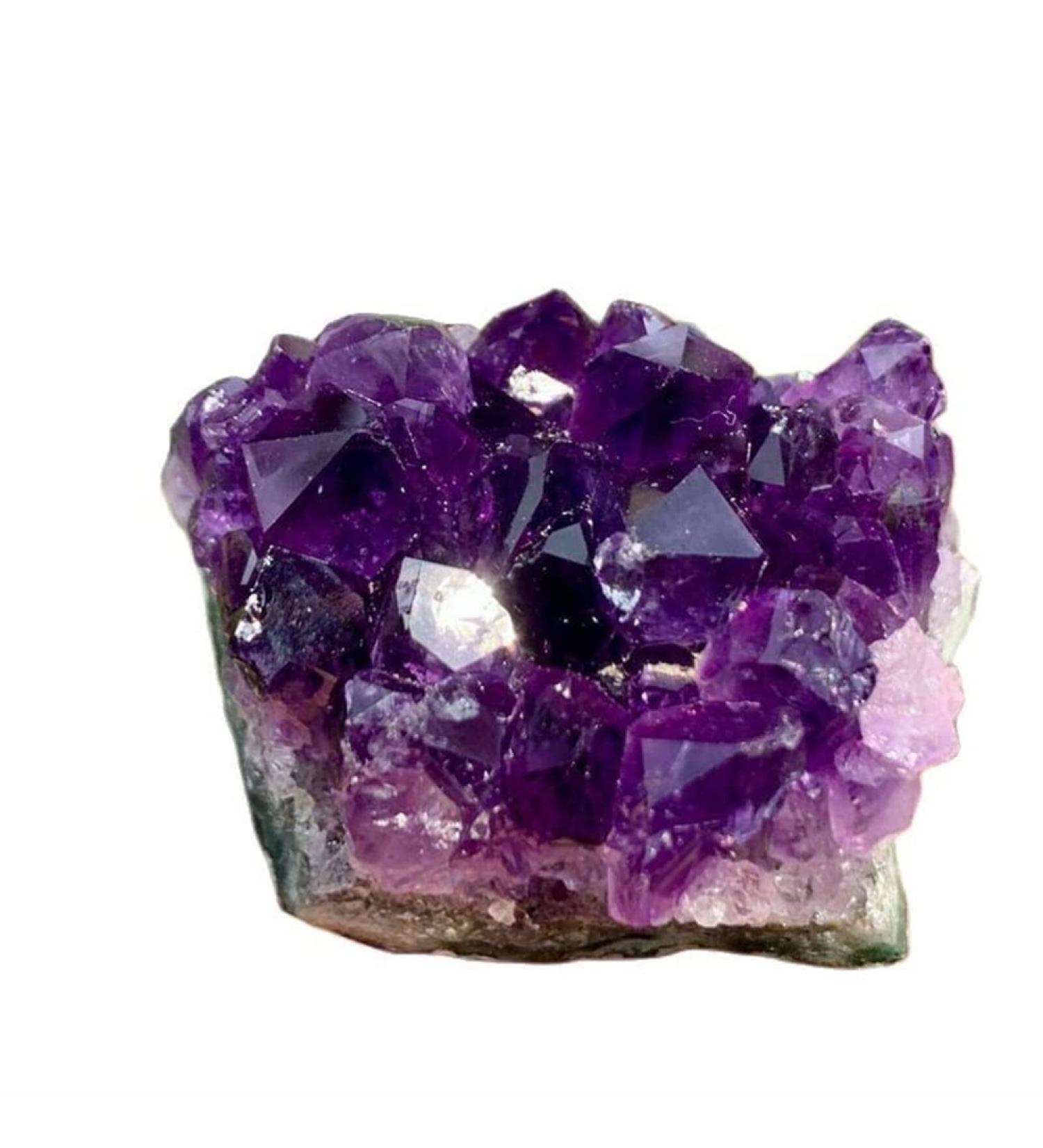 Natural Quartz Crystal Amethyst Cluster Druzy Geode Specimens Suitable for Home HOMEZHOU (Size : 550-600g) - Buy Online on GoSupps.com