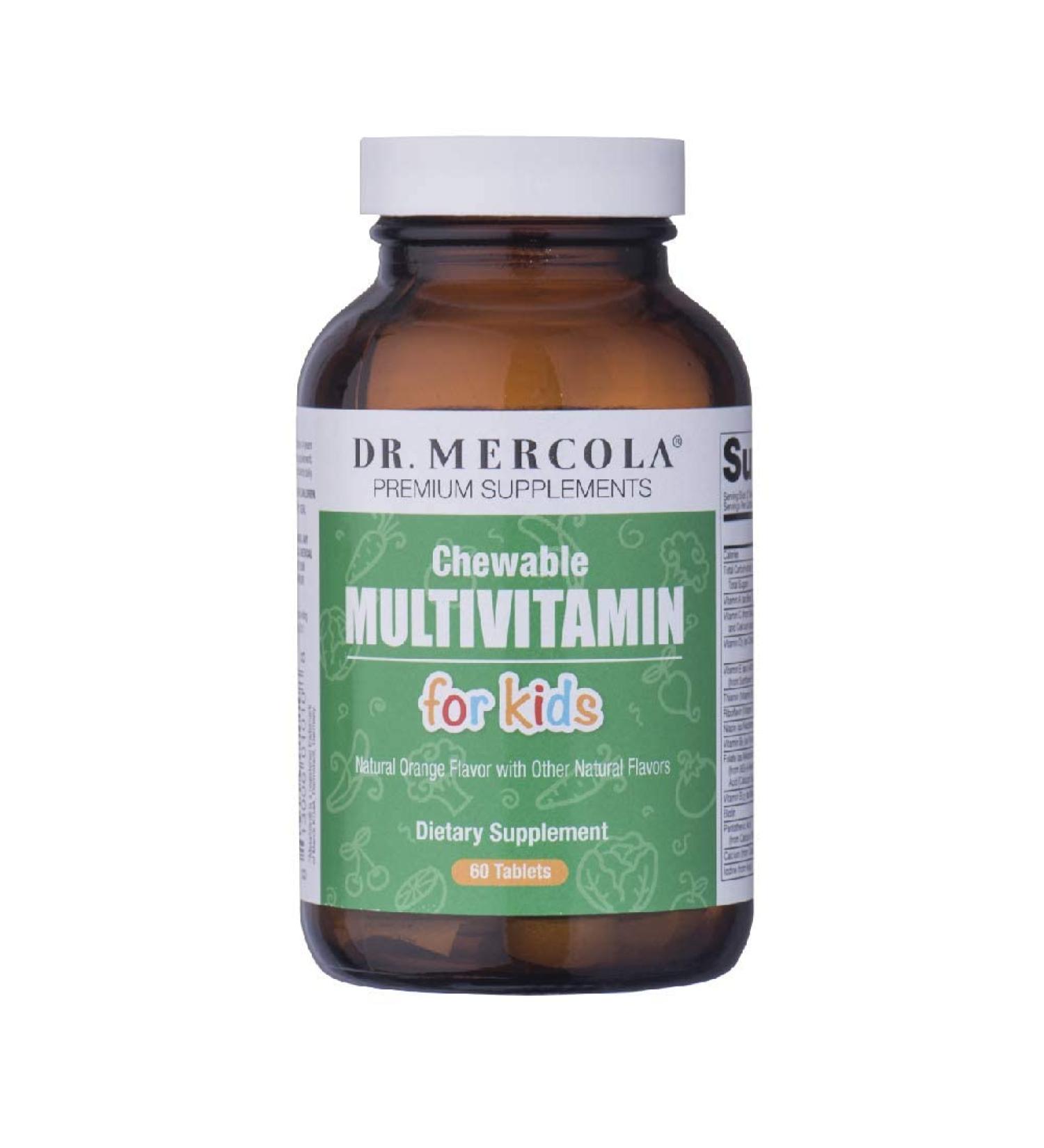 Dr. Mercola Children's Multivitamin Chewables Fruit - 60 Tablets | Essential Kids' Nutrition - Buy Online on GoSupps.com