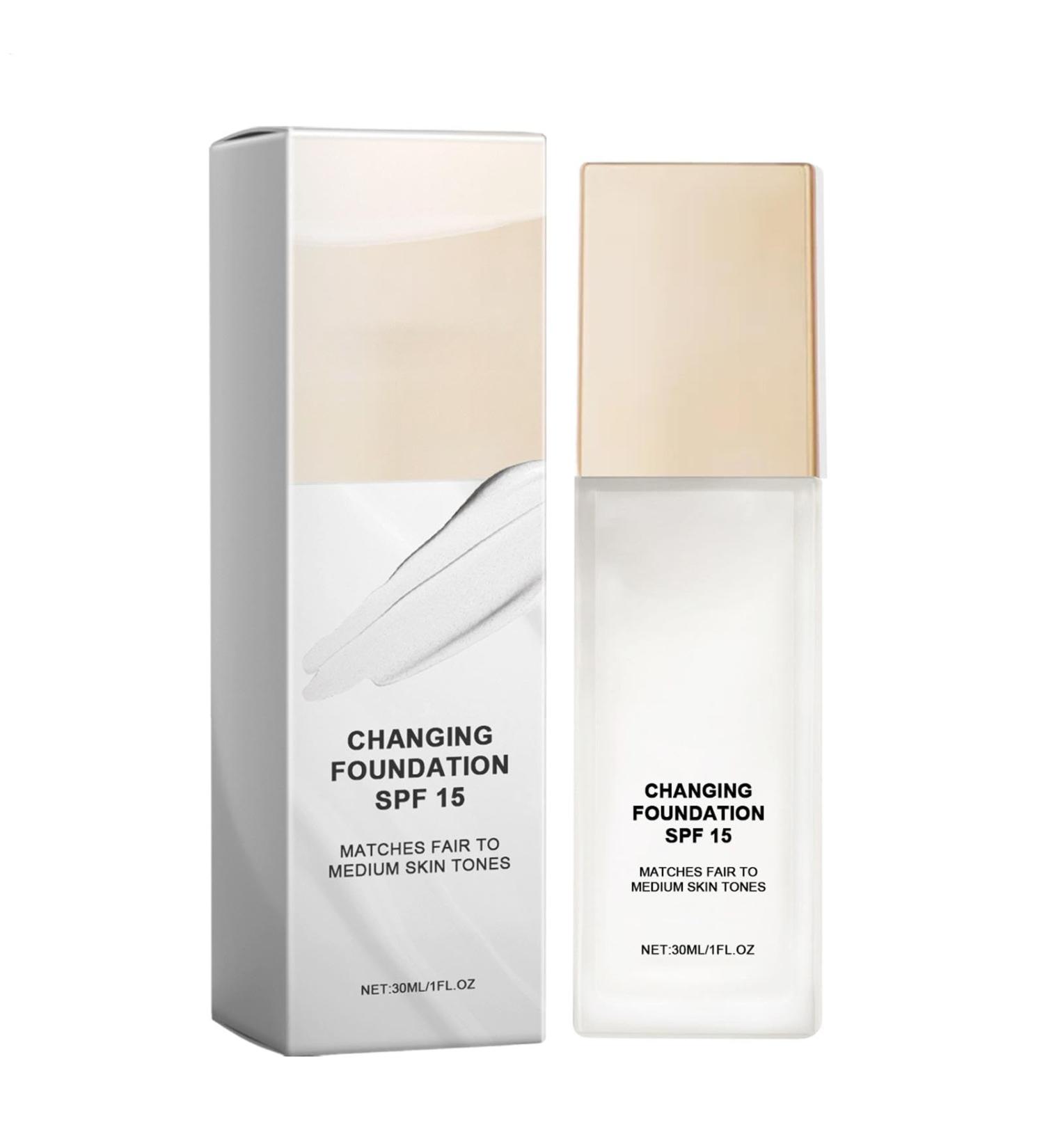 Changing Foundation Color Matching Foundation 30ml Color Changing ConcealerFace Liquid Cover Concealer for Women Girls Face Primer - Buy Online on GoSupps.com