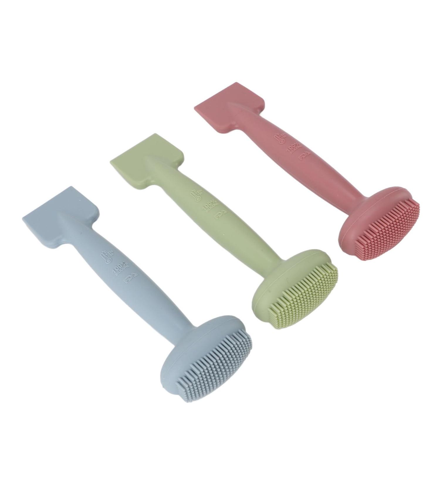 SILICONE FACIAL MUD APPLICATOR BRUSH DUAL HEAD LOTION SPATULA SCOOP FOR FACE CLEANING SKINCARE TOOL - Buy Online on GoSupps.com