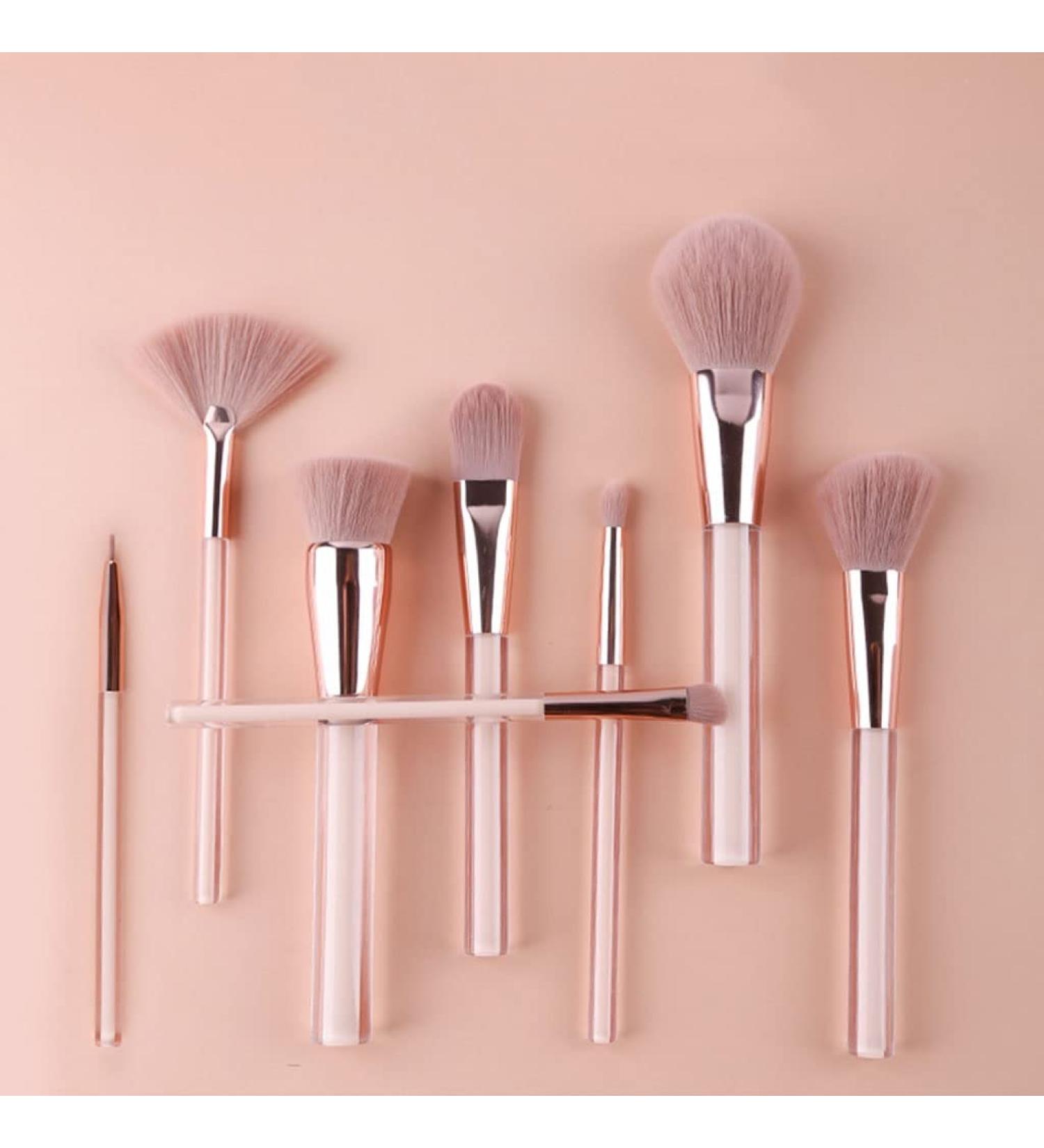 8-Piece Portable Makeup Brush Set | Complete Makeup Tools for Flawless Application - Shop Internationally - Buy Online on GoSupps.com