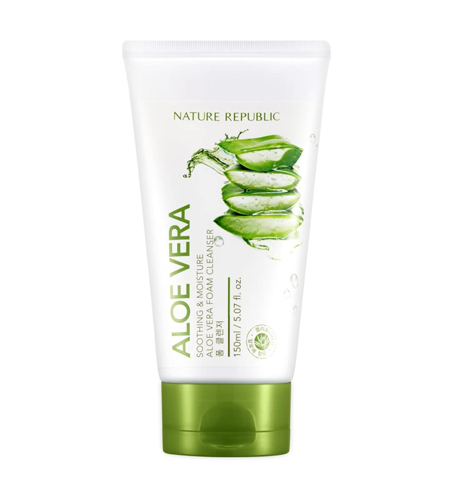 Nature Republic Soothing & Moisture Aloe Vera Foam Cleanser 150ml/5.07fl.oz