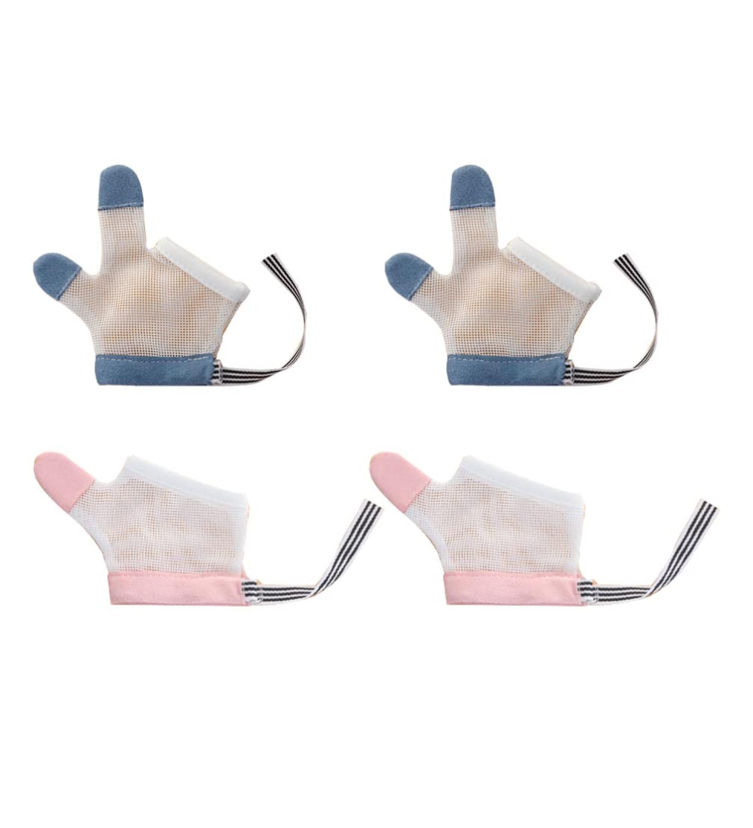 Milists Anti-Eating Gloves for Kids - 2 Pairs of Finger-Sucking Guards for Infants - Prevent Hand Sucking & Eating - Nylon Baby Safety Solution - Buy Online on GoSupps.com