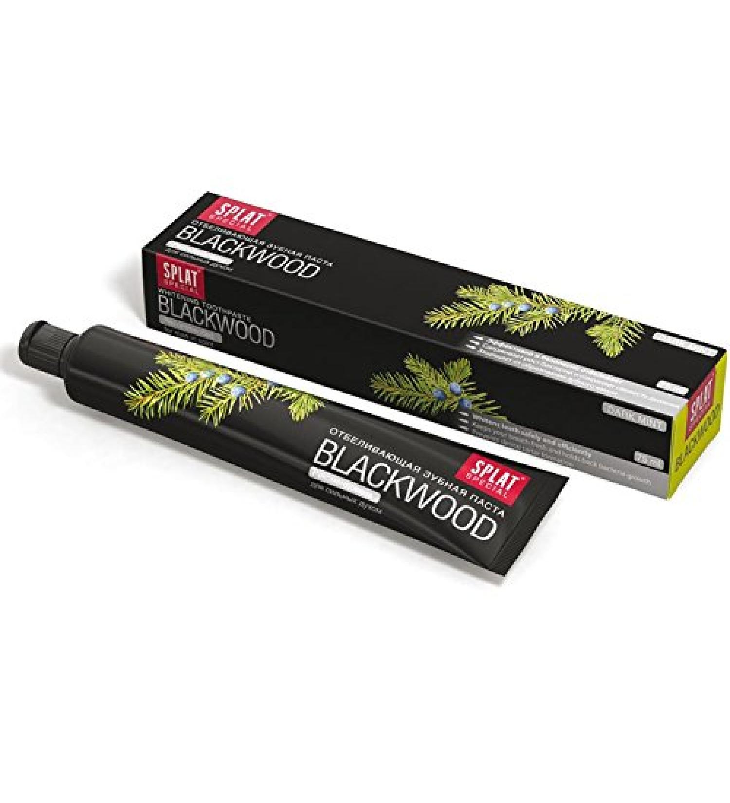 Splat Blackwood Whitening Toothpaste 6 X 75 ml