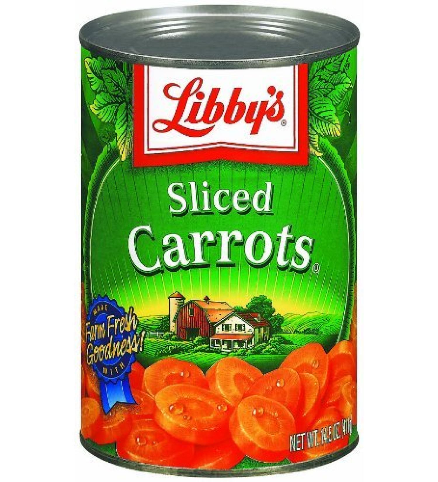 Libby's Sliced Carrots, 14.5oz Can (Pack of 6)