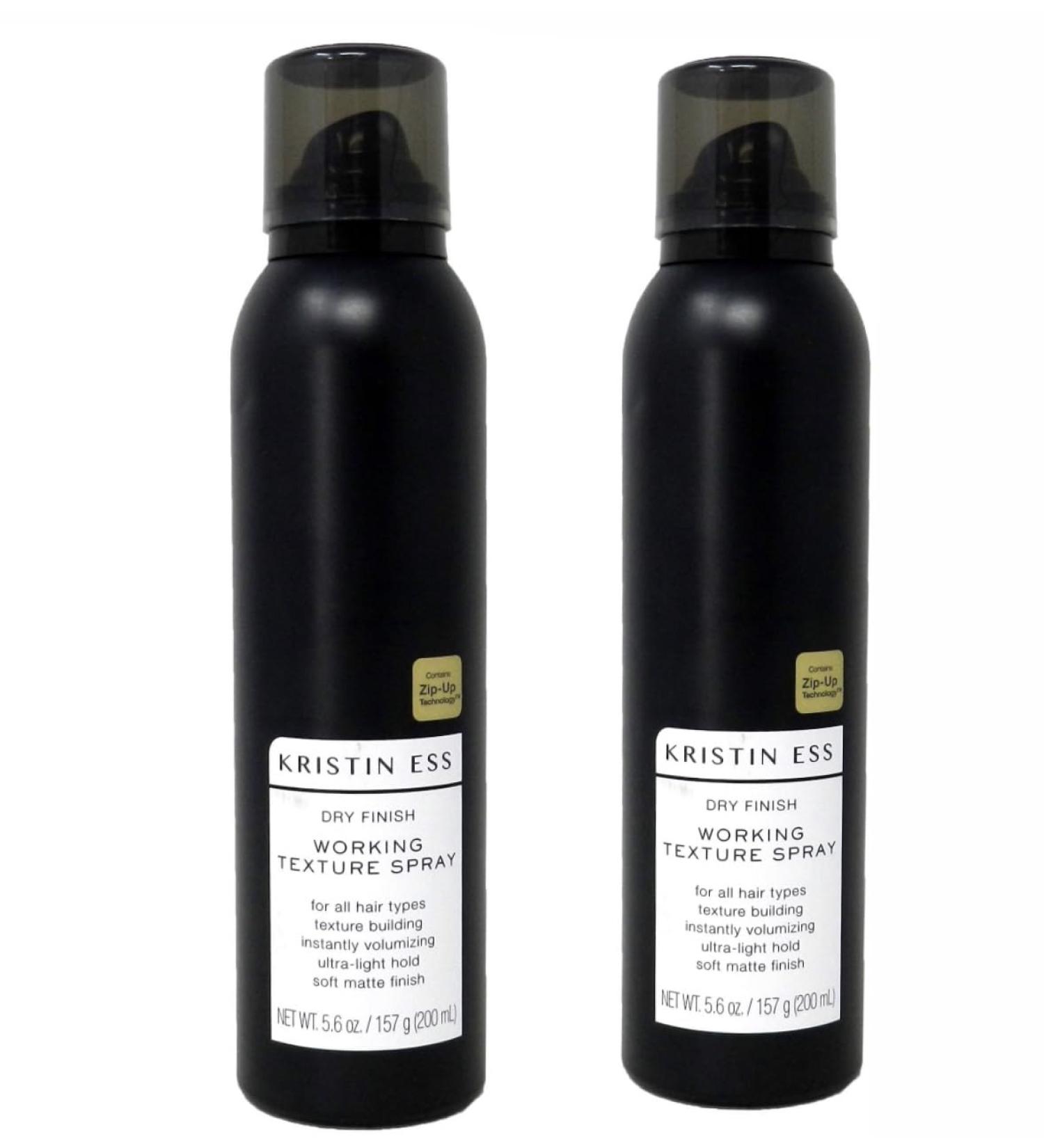 Kristin Ess Hair Dry Finish Working Texture Hair Spray for Volume + Texture Light Hold Texturizing Hairspray Soft Matte Finish 5.6 OZ (2 PACK) 5.6 Ounce (Pack of 2) - Buy Online on GoSupps.com