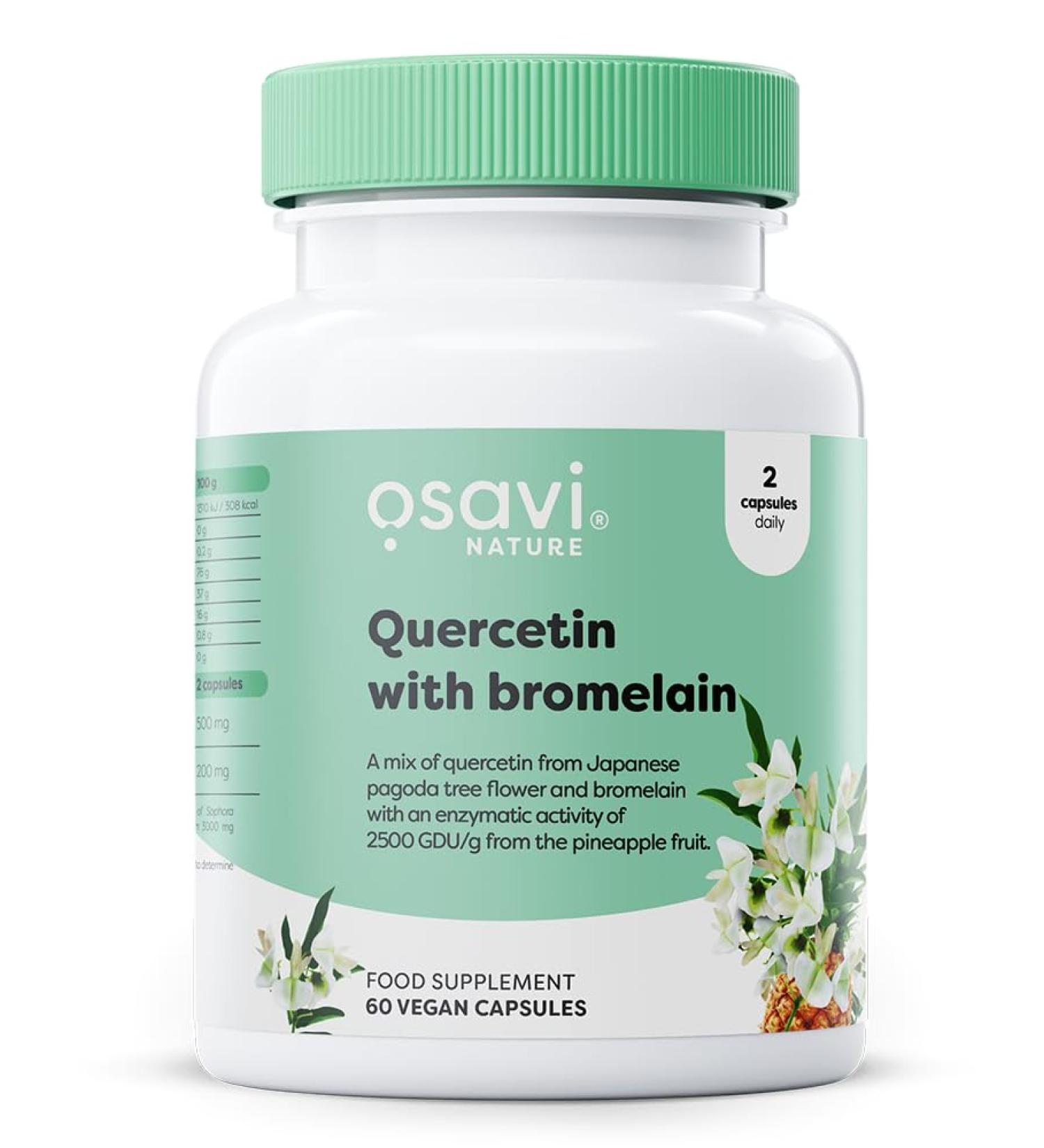 Osavi Quercetin with Bromelain - 60 vegan caps - Buy Online on GoSupps.com